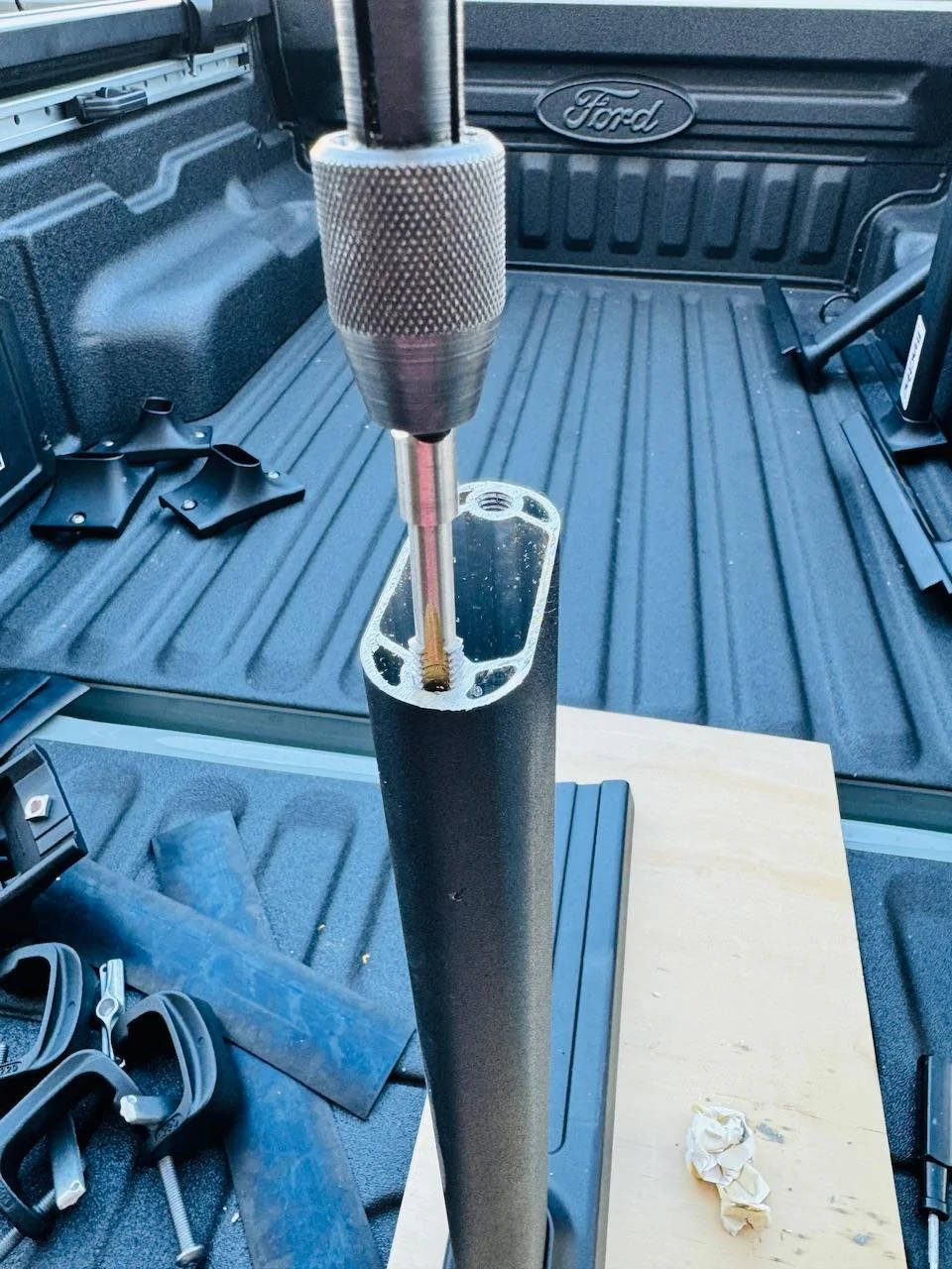 Ford Maverick Trac One Depot Ladder Rack Install IMG_8072