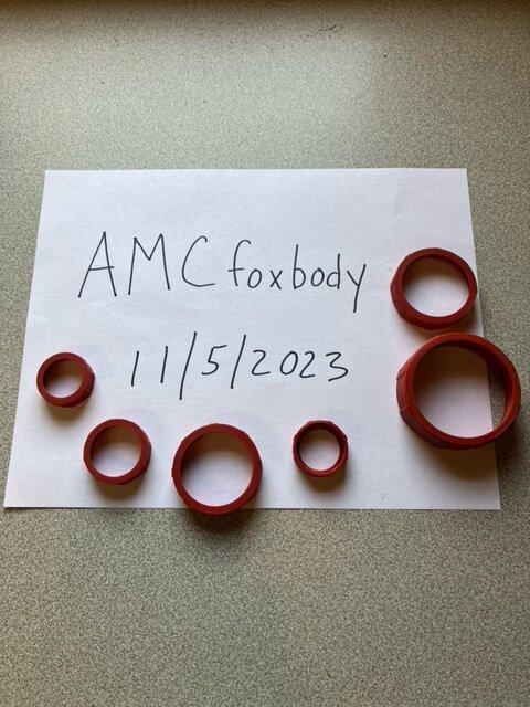 Ford Maverick Interior Knob Covers - Maroon Interior Knob Covers_Red