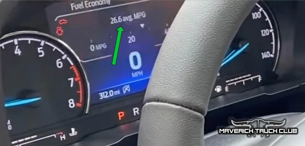 Ford Maverick Weird Issue with Digital Speedometer Location. Possible to move? 2022 Maverick Lariat 2.0L MPG