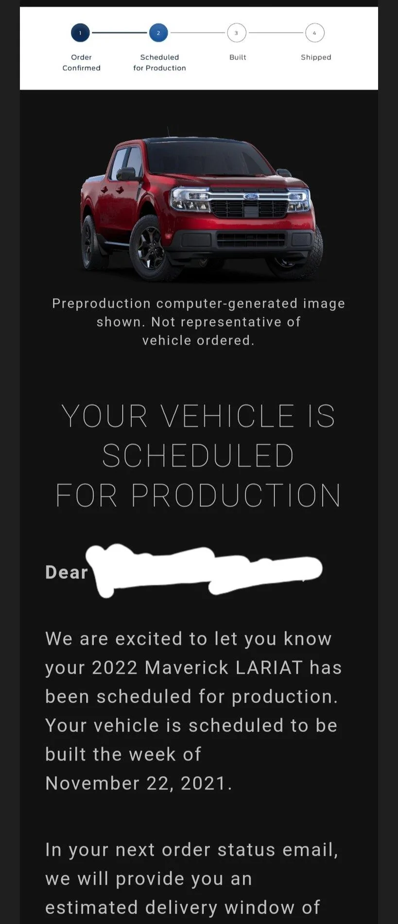 Ford Maverick 📣10/21 Scheduling Email Received Group [Emails Arriving!] Screenshot_20211021-115241_Gmail