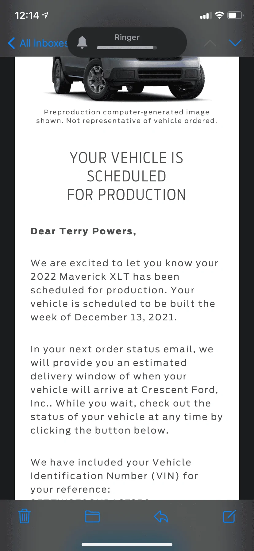 Ford Maverick 📣10/21 Scheduling Email Received Group [Emails Arriving!] 9CBD5A01-D3BD-4F56-9976-49AEAD75D702