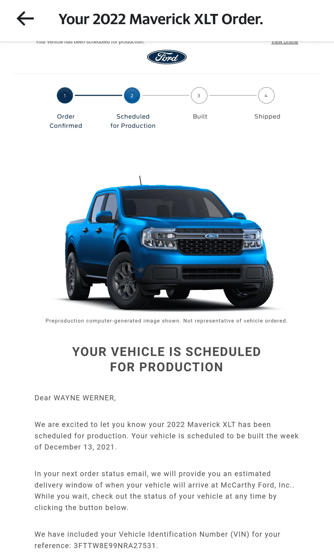 Ford Maverick 📣10/21 Scheduling Email Received Group [Emails Arriving!] Screenshot_20211021-120002~2