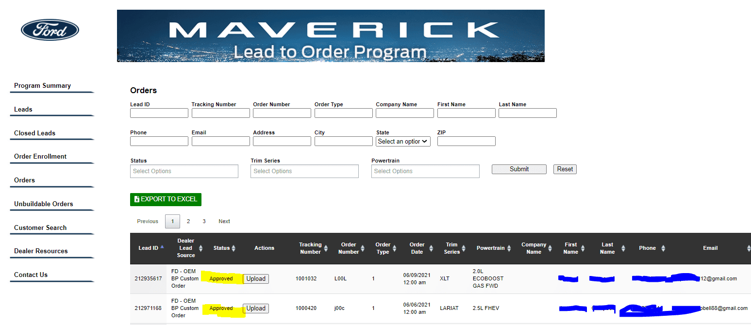 Ford Maverick Maverick Lead to Order Program: have dealer verify you to expedite your retail order mavl202.PNG