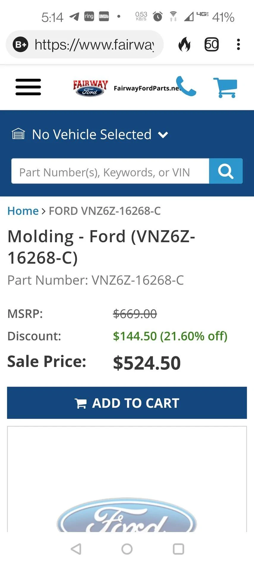Ford Maverick Has anyone received or tried to order Fender Flares Screenshot_20211021-171450