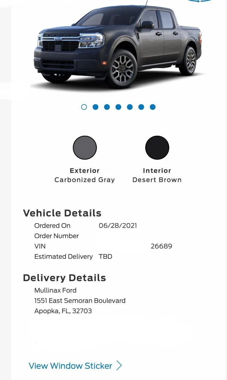 Ford Maverick 📣10/21 Scheduling Email Received Group [Emails Arriving!] Mav. Confirmation