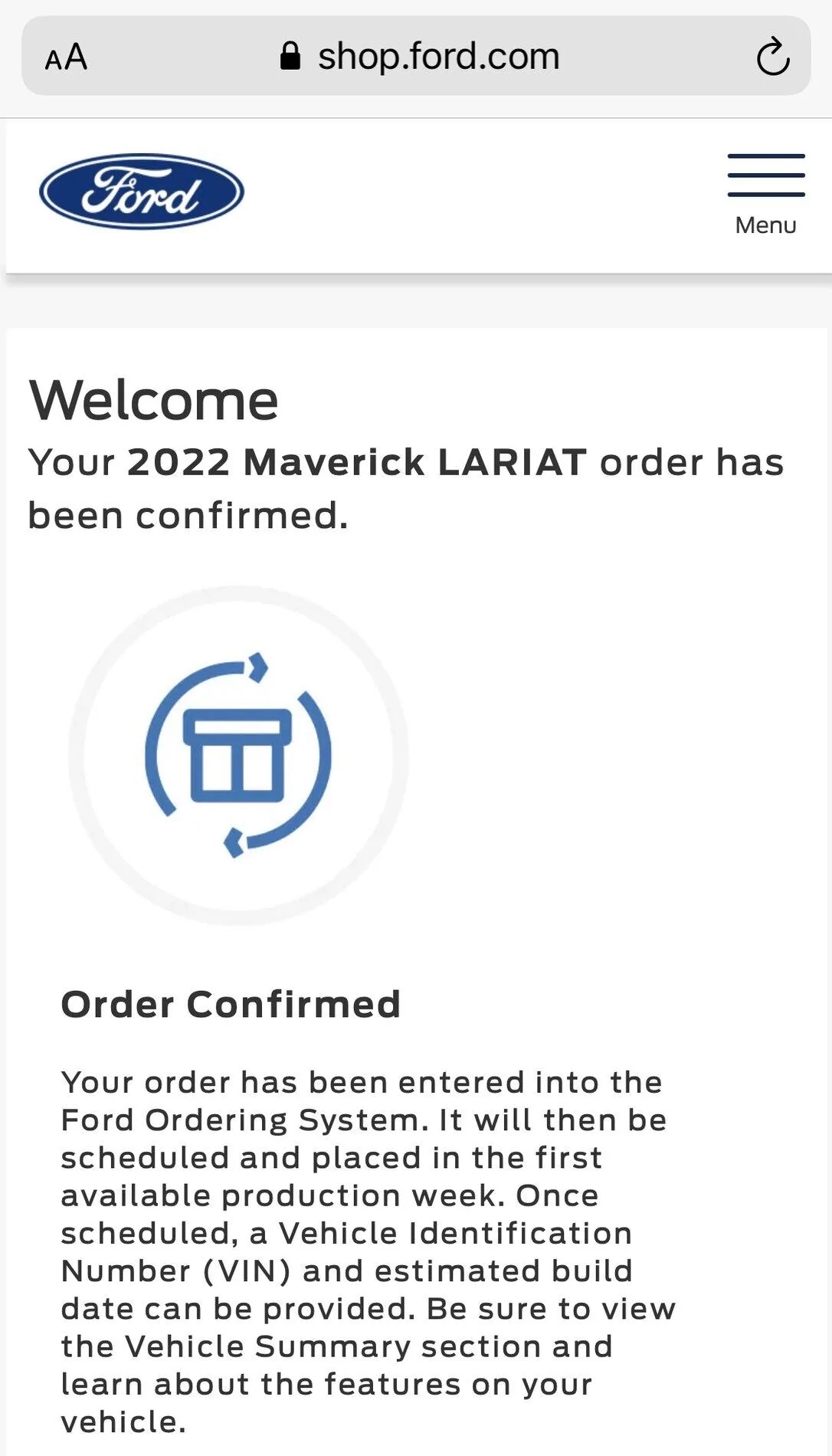Ford Maverick Build date revoked? FAC26039-5BD0-47AE-ADAF-E535A6E9A8B5