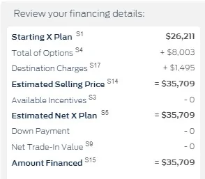 Ford Maverick Does This X-Plan Price Look Right? Screenshot 2021-10-22 180540