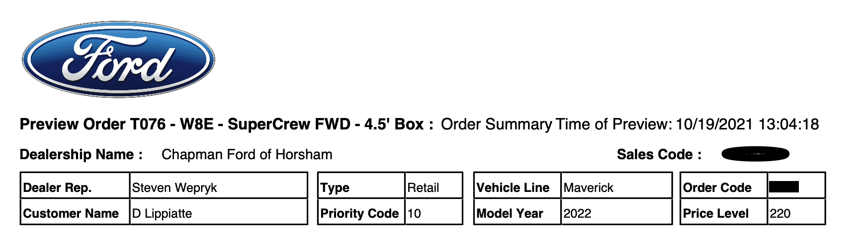 Ford Maverick paranoia Screen Shot 2021-10-22 at 19.47.09