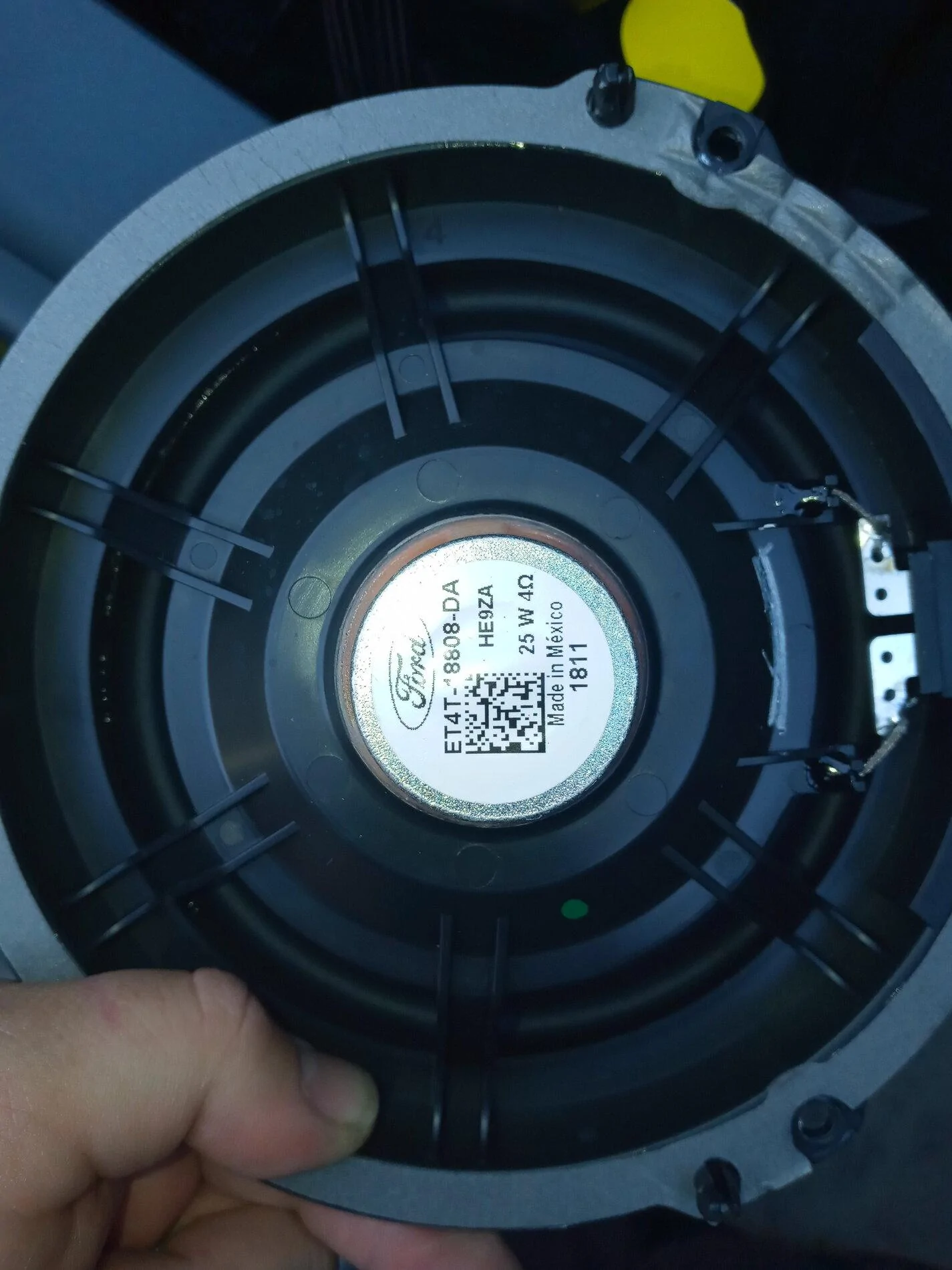 Ford Maverick Speaker removal and sizing 20211022_170648