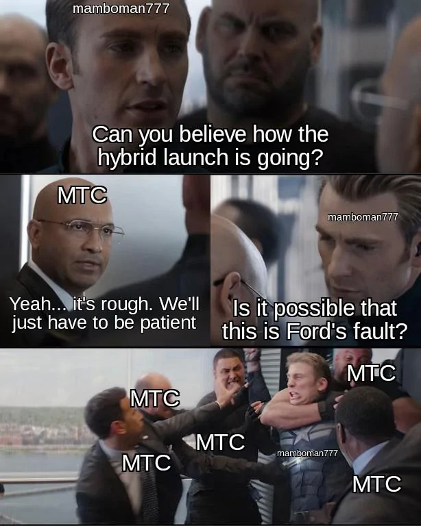 Ford Maverick Maverick Memes -  fun diversion while we wait [ ** NO POLITICS ** ] Captain America Elevator Fight Dad Joke 23102021060103