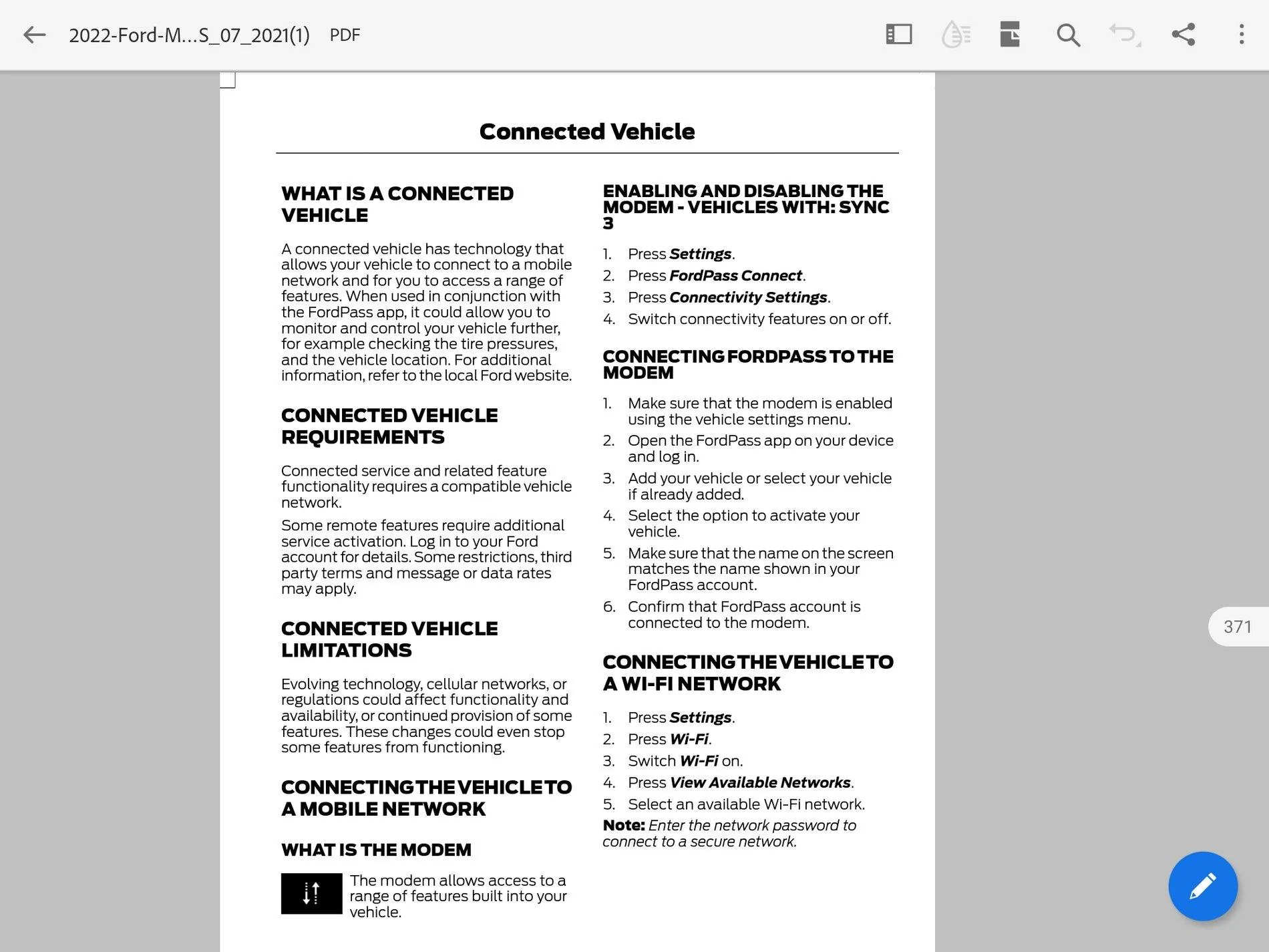 Ford Maverick Scan for updates time is wrong Screenshot_20211023-132323_Adobe Acrobat