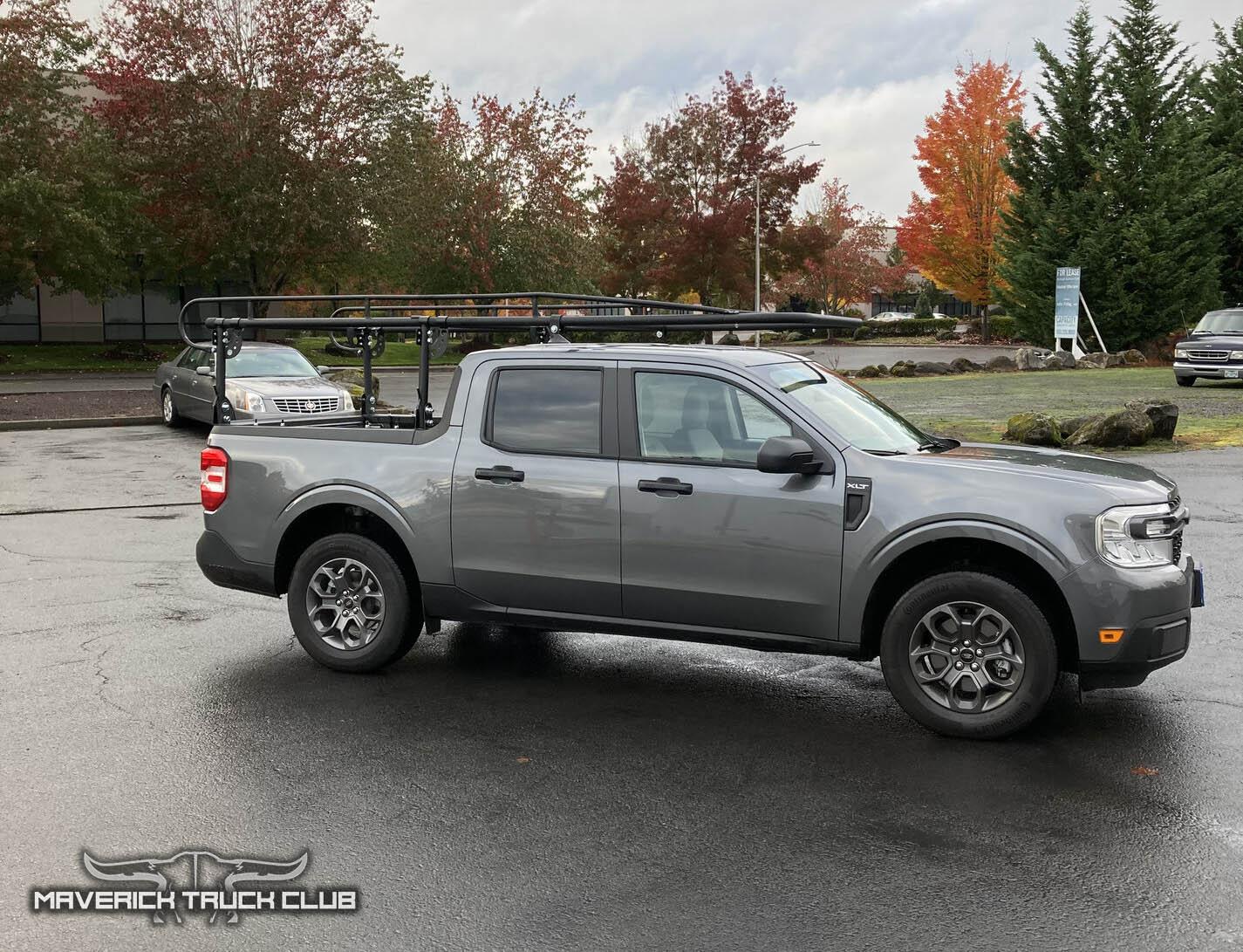 Ford Maverick 🪜 Custom Ladder Rack installed on 2022 Maverick [1k lbs capacity] Ladder Rack 2022 Ford Maverick