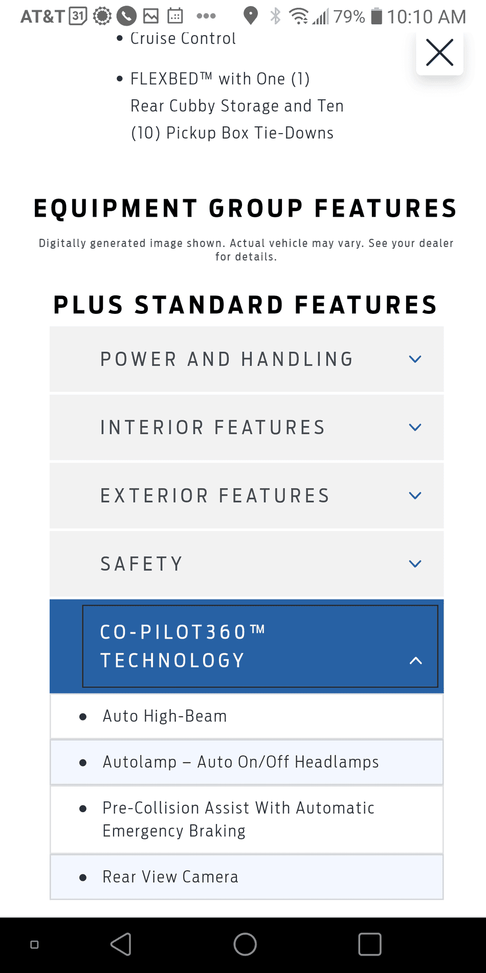 Ford Maverick Co-Pilot 360 standard on XLT? Screenshot_20211024-101003