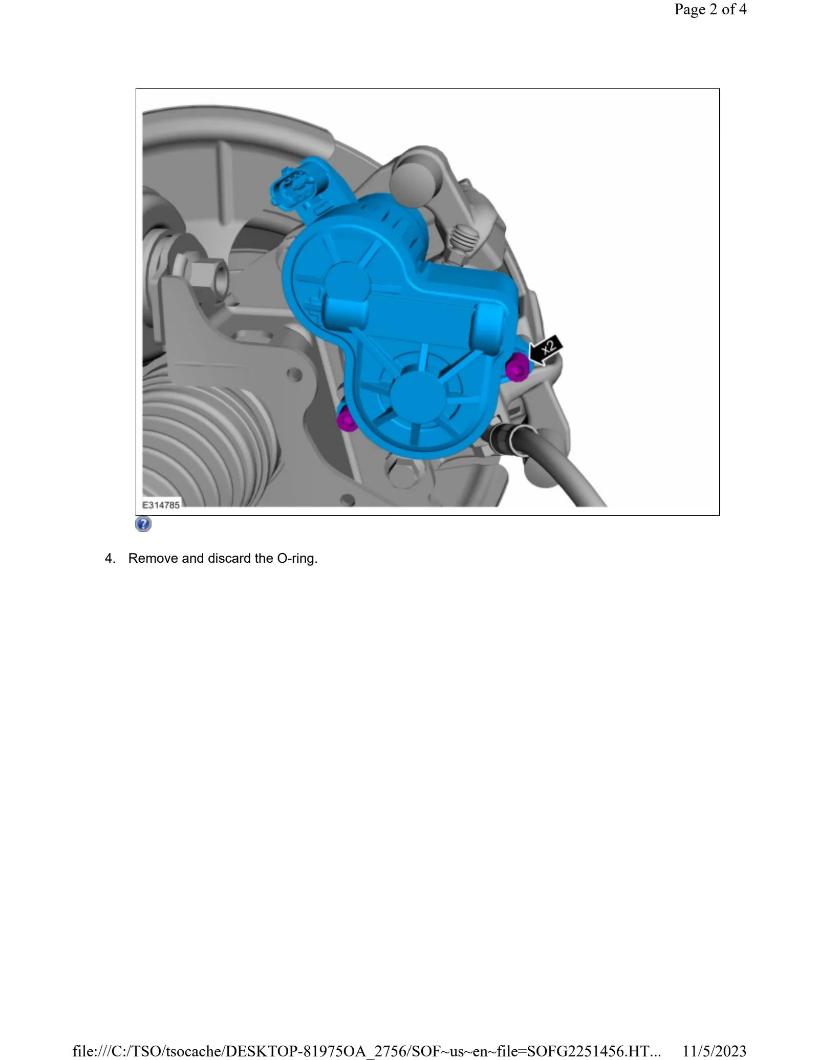 Ford Maverick Brake job without going into brake maintenance mode Parking Brake Actuator Motor Removal_231105_103427_2