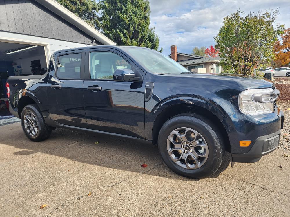 Ford Maverick I love baby truck! Ceramic coating done Front Passenger Side View