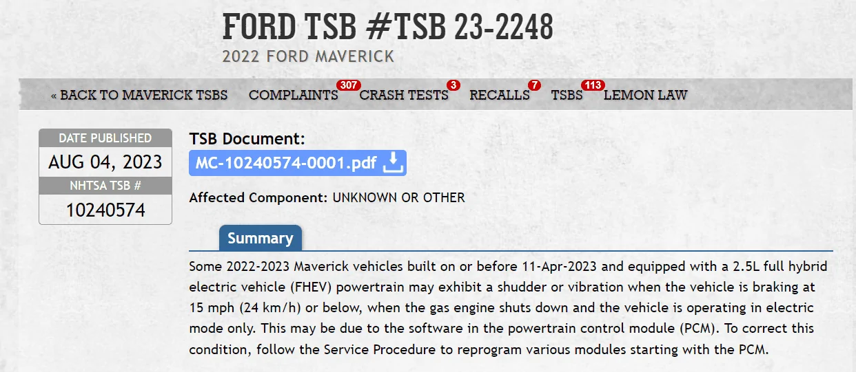 Ford Maverick Get your software updates done! 1699224430921