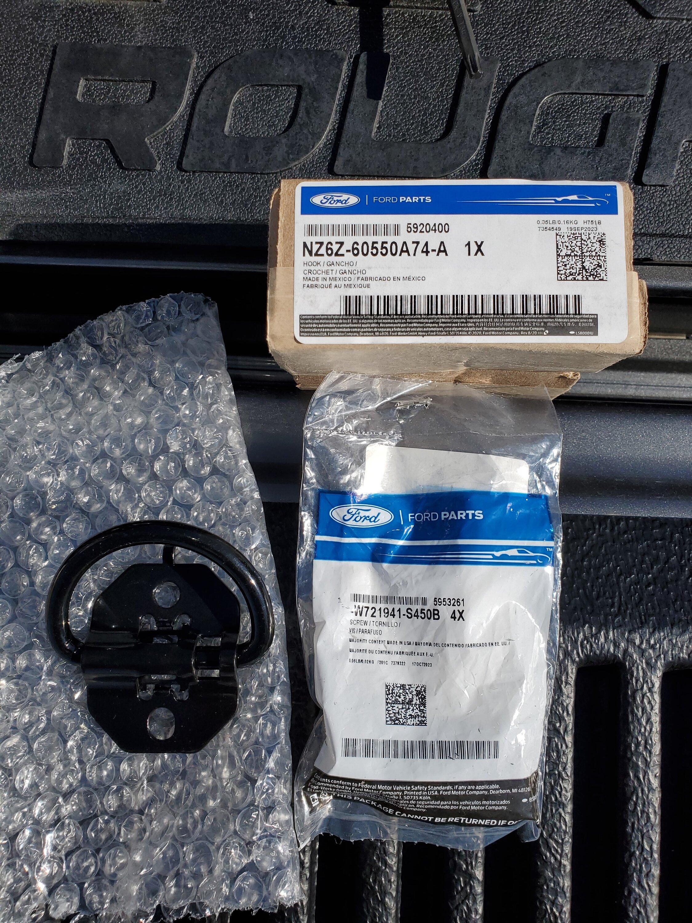 Ford Maverick Finally - Carbonized Grey Hybrid D_ring part numbers