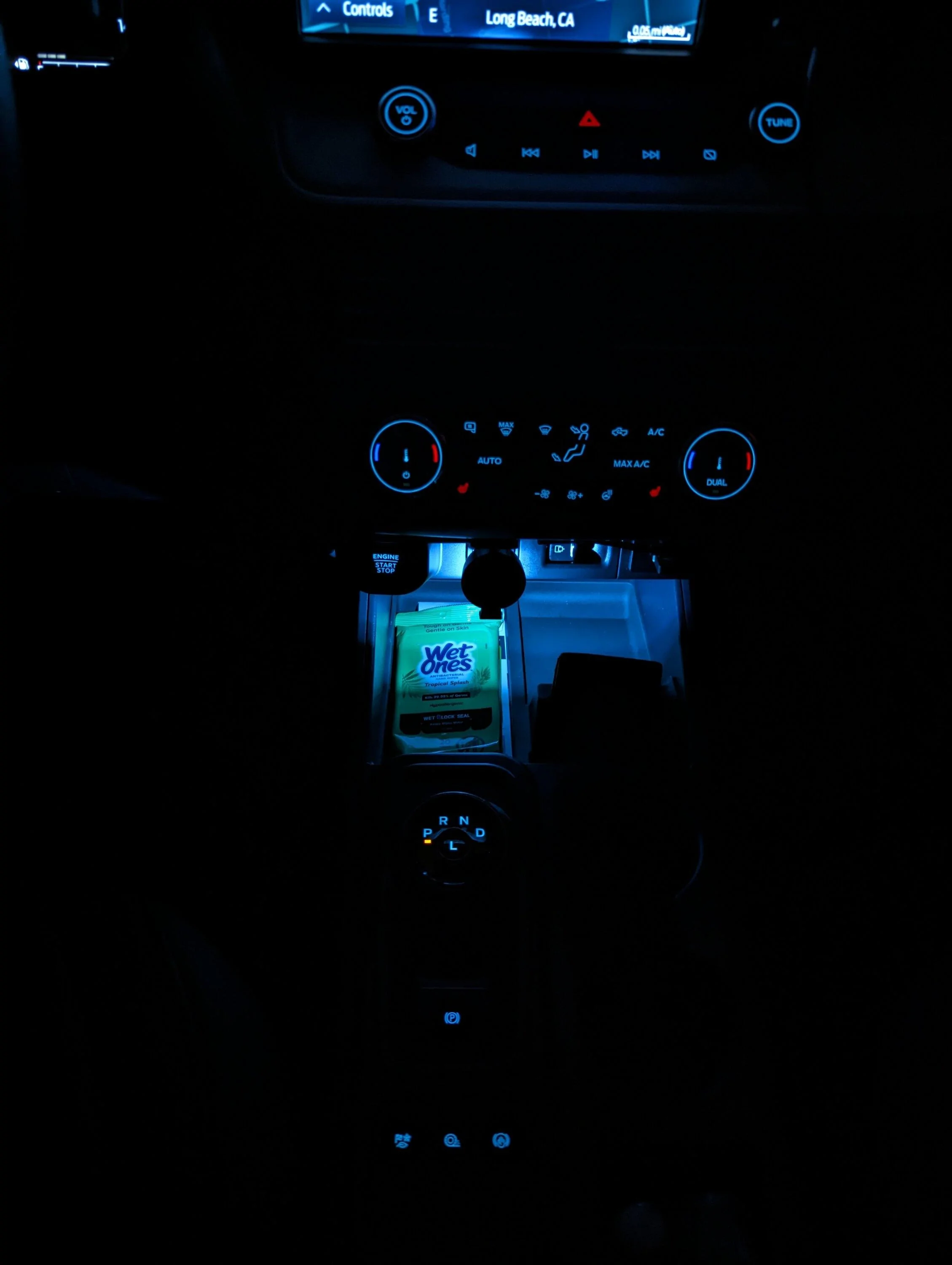Ford Maverick Center Console Ambient Lighting install in my 2023 Lariat Maverick -- DIY how-to PXL_20231108_060555712