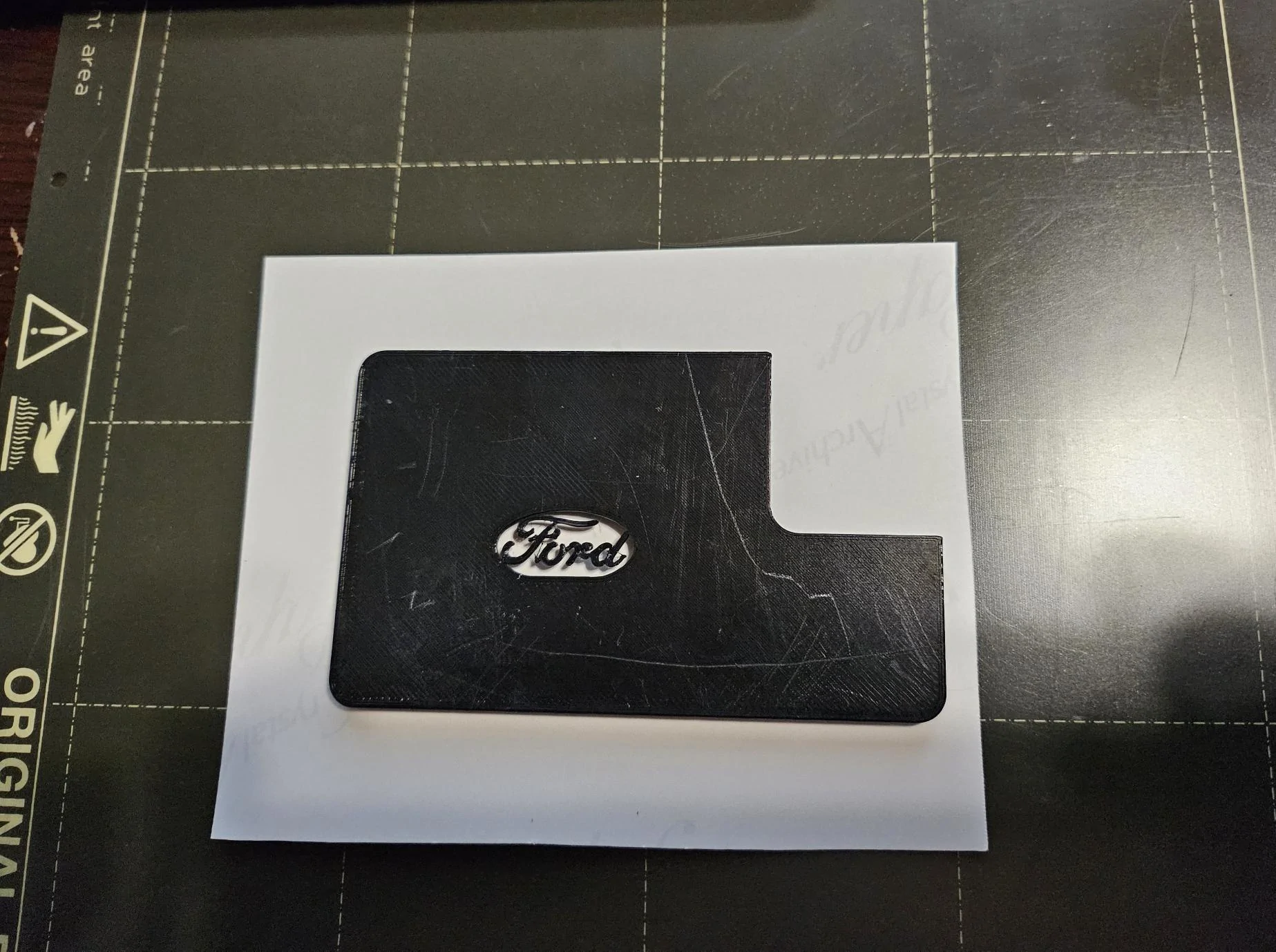 Ford Maverick 3D Printed Tailgate Hole Caps Mav TG cover w_ logo
