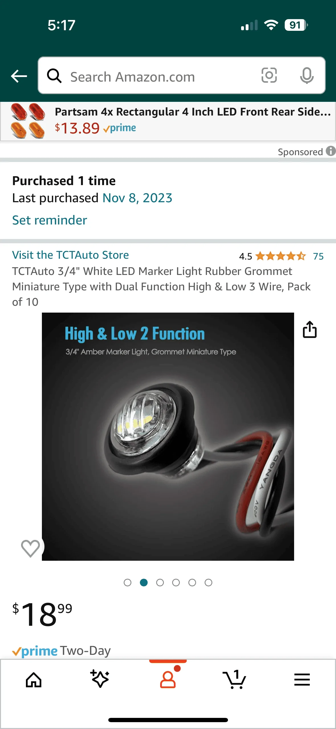 Ford Maverick Side marker flashers IMG_0096