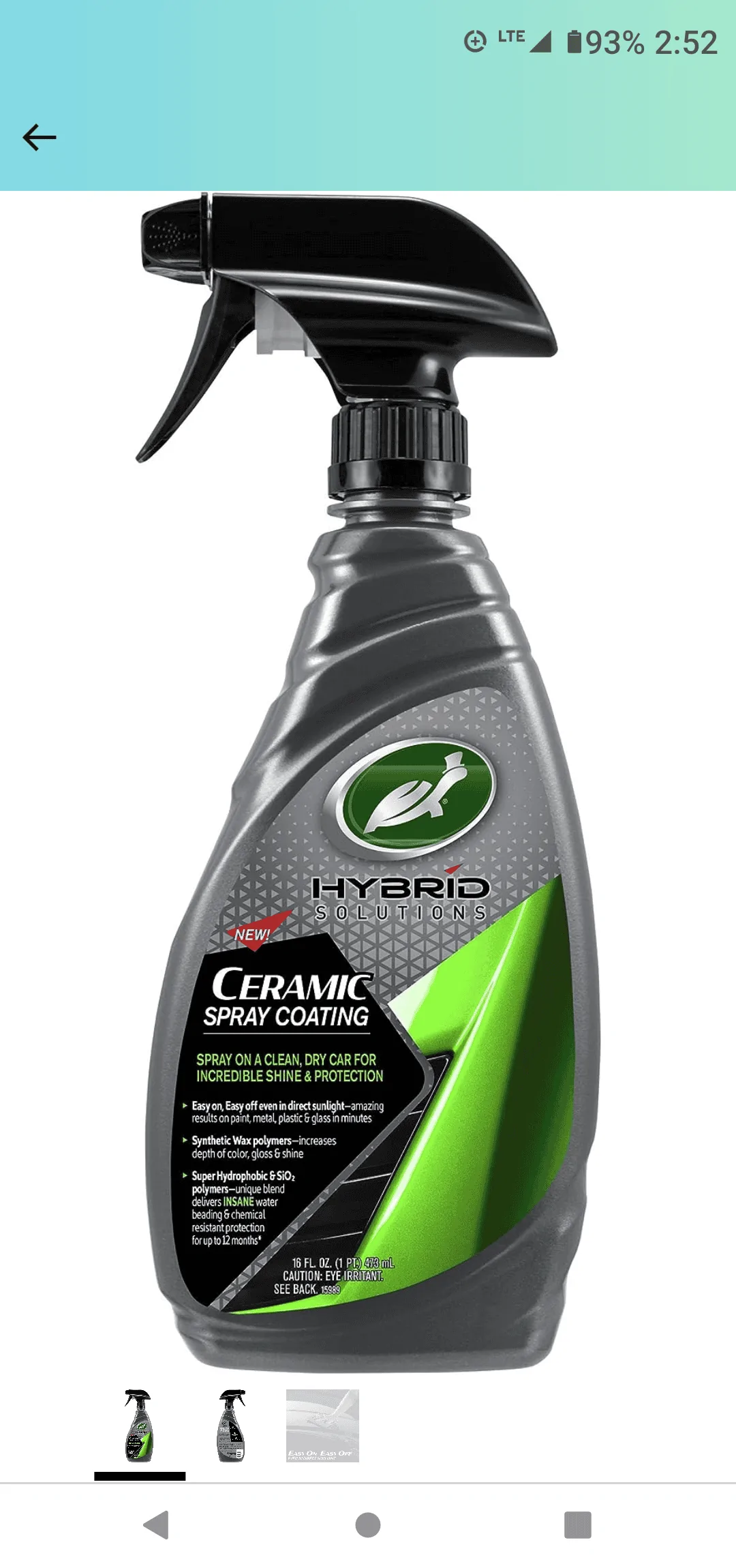 Ford Maverick Any product (wax, ceramic, etc...) you can use on paint and black plastic? Screenshot_20231110-145239