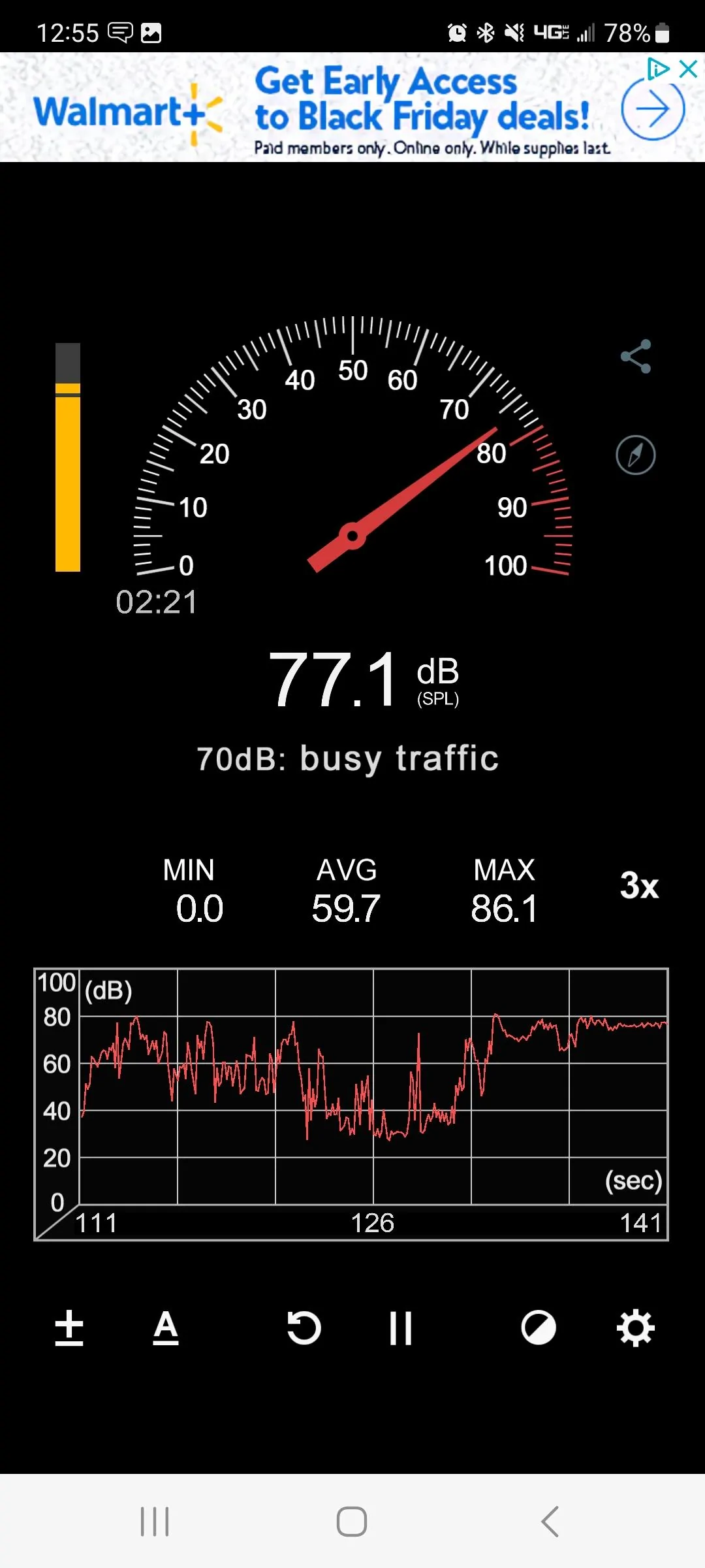 Ford Maverick Project QuikRik. My Velocity Blue XL AWD Performance build Screenshot_20231111_125517_Sound Meter