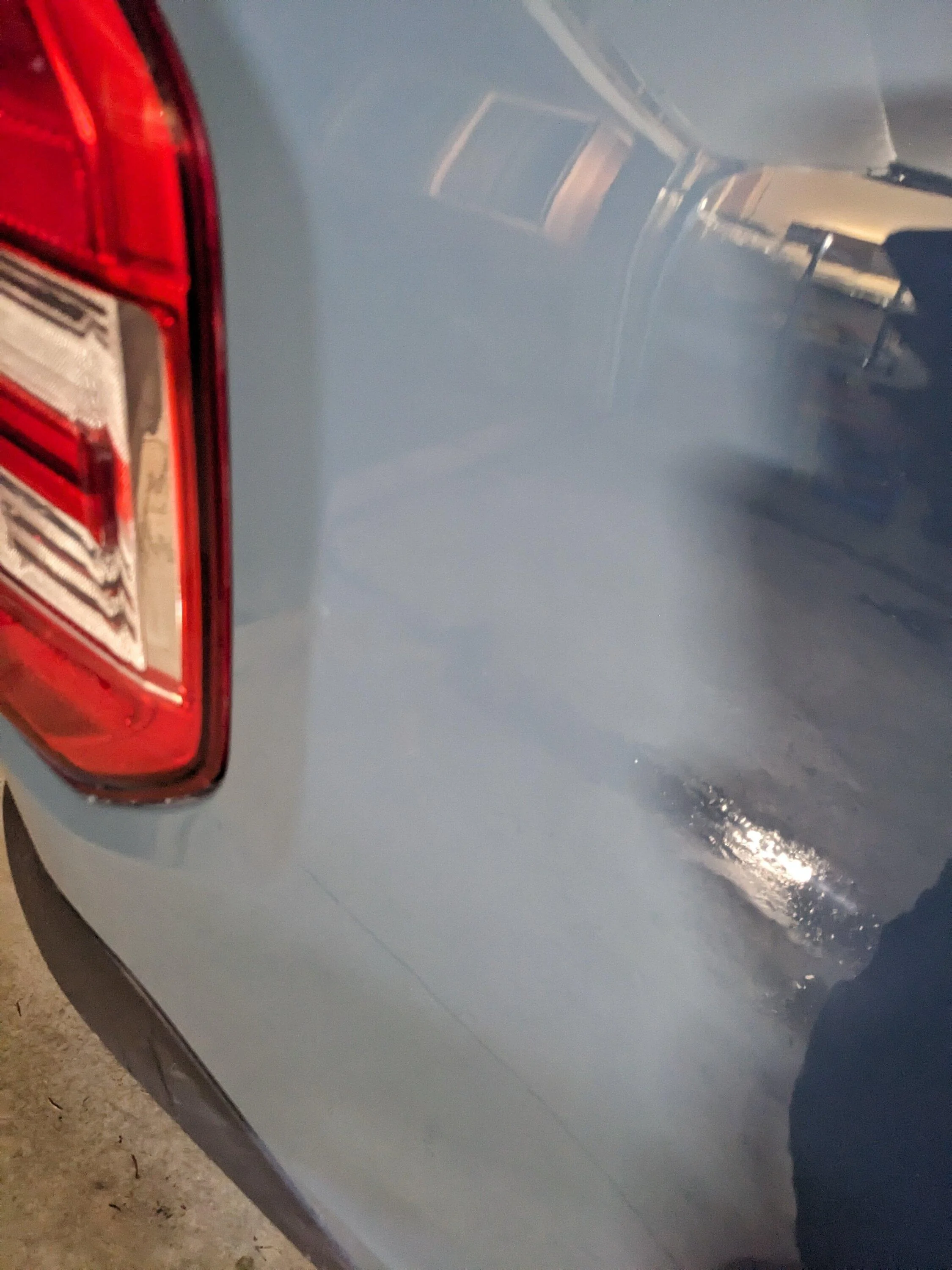 Ford Maverick Scratch Repair and Touch-Up Paint Kit -- excellent results Maverick Repaired Scratch