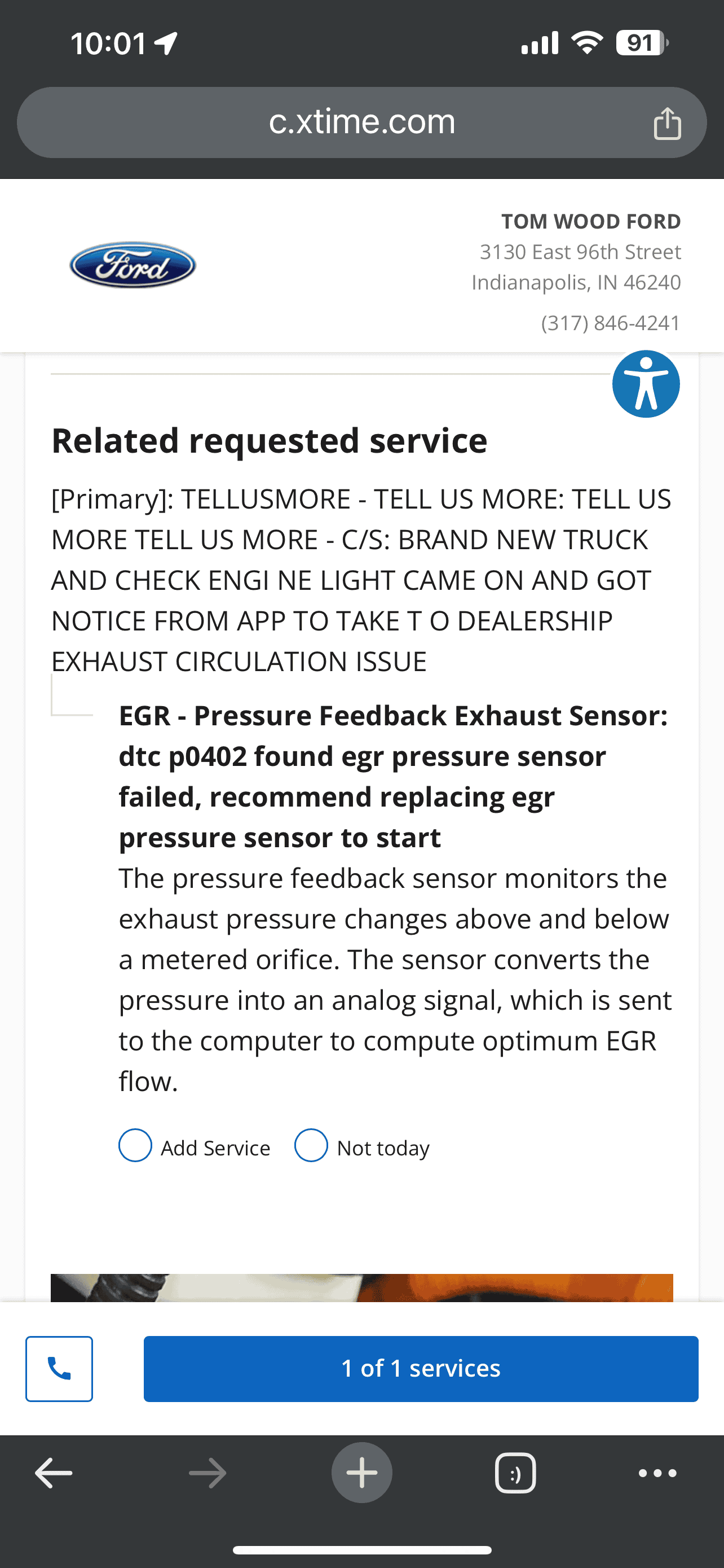 Ford Maverick Service Engine Soon: Engine control system has detected that the exhaust gas recirculation system flow was higher than expected for operating cond. IMG_2922