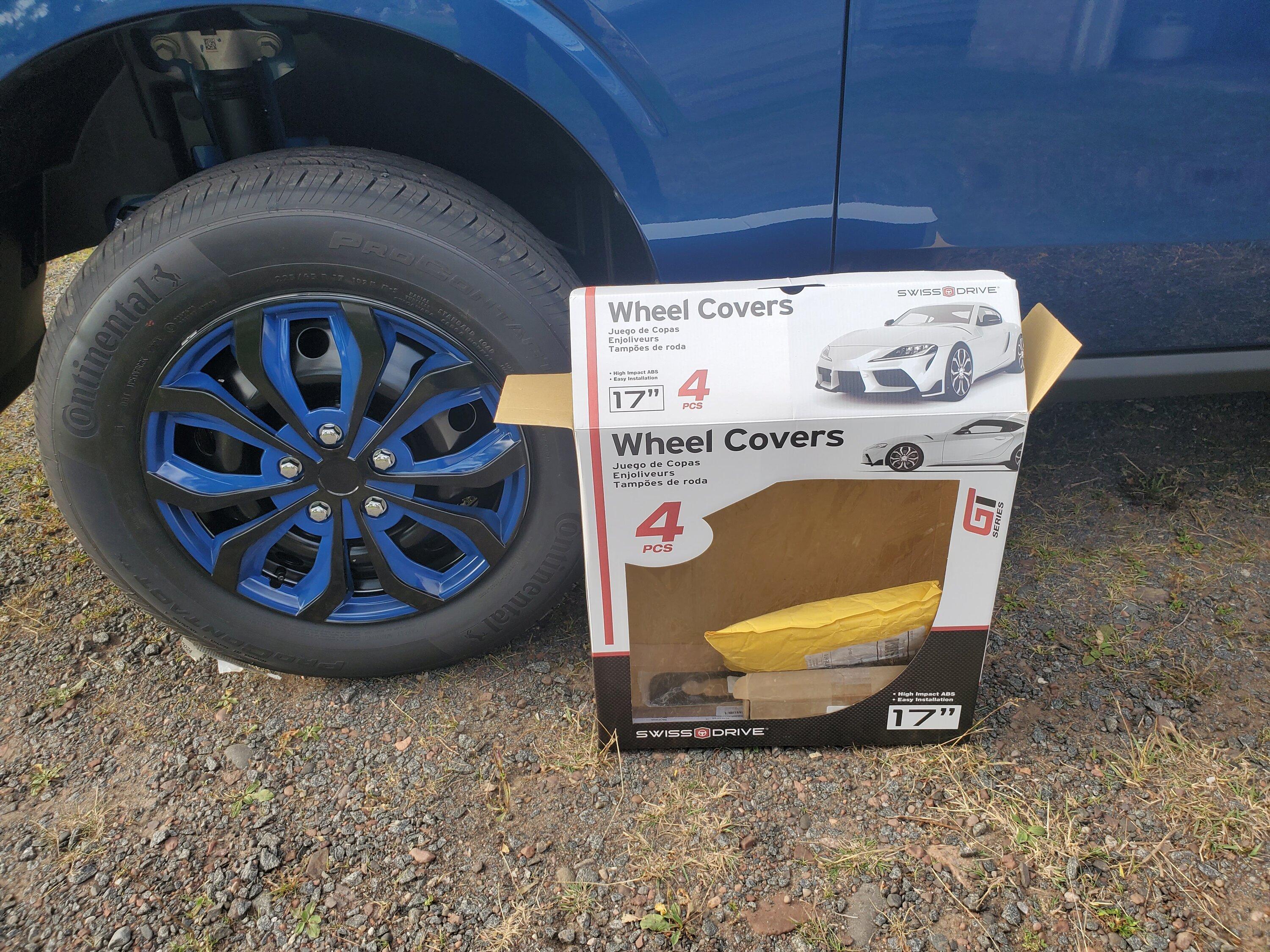 Ford Maverick Anyone paint steelies BLACK and install hubcaps??? 20230901_173340