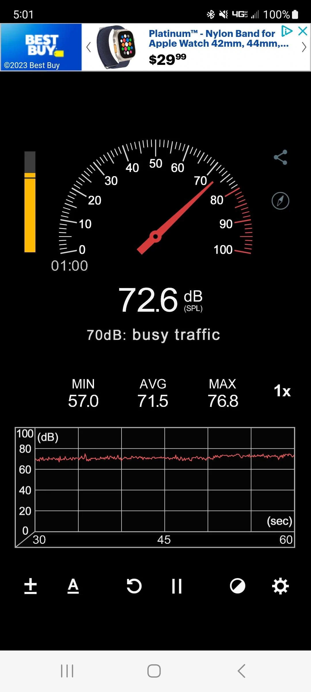Ford Maverick Project QuikRik. My Velocity Blue XL AWD Performance build Screenshot_20231113_170159_Sound Meter