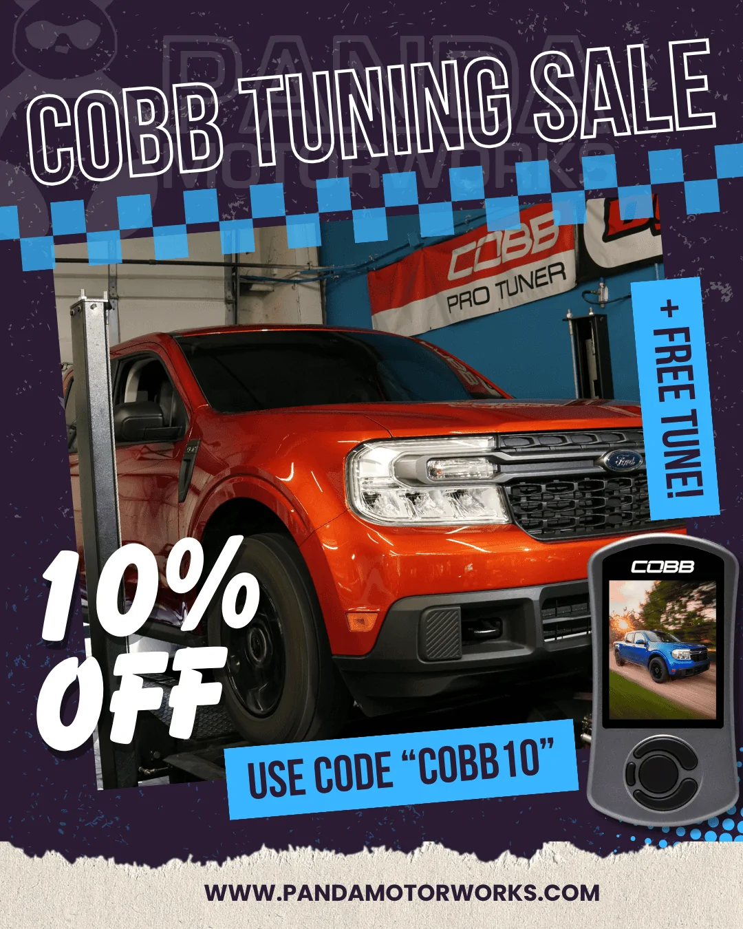 Ford Maverick 10% Off COBB Tuning at Panda Motorworks! COBB SALE