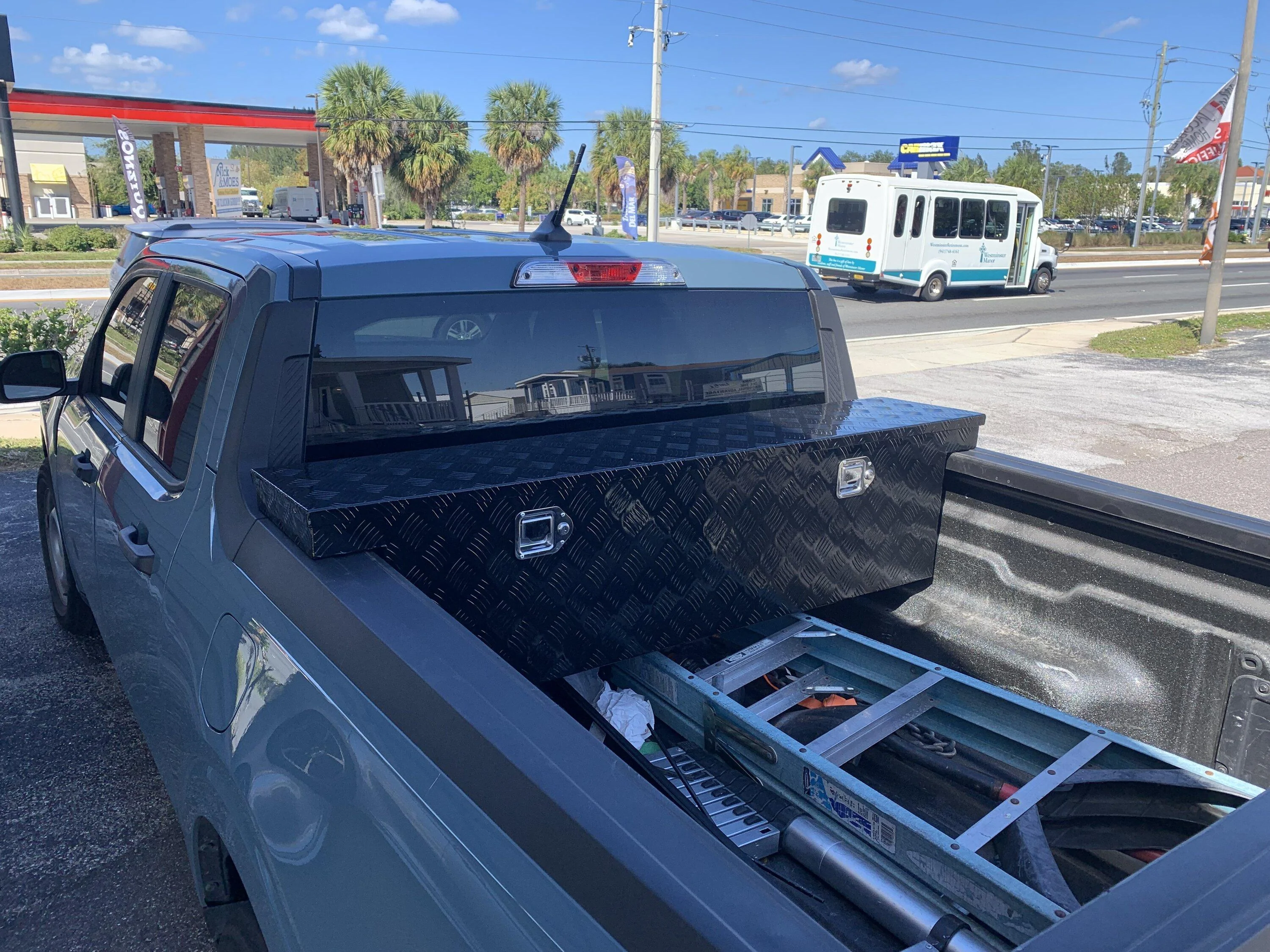 Ford Maverick Installed crossover type toolbox IMG_3853