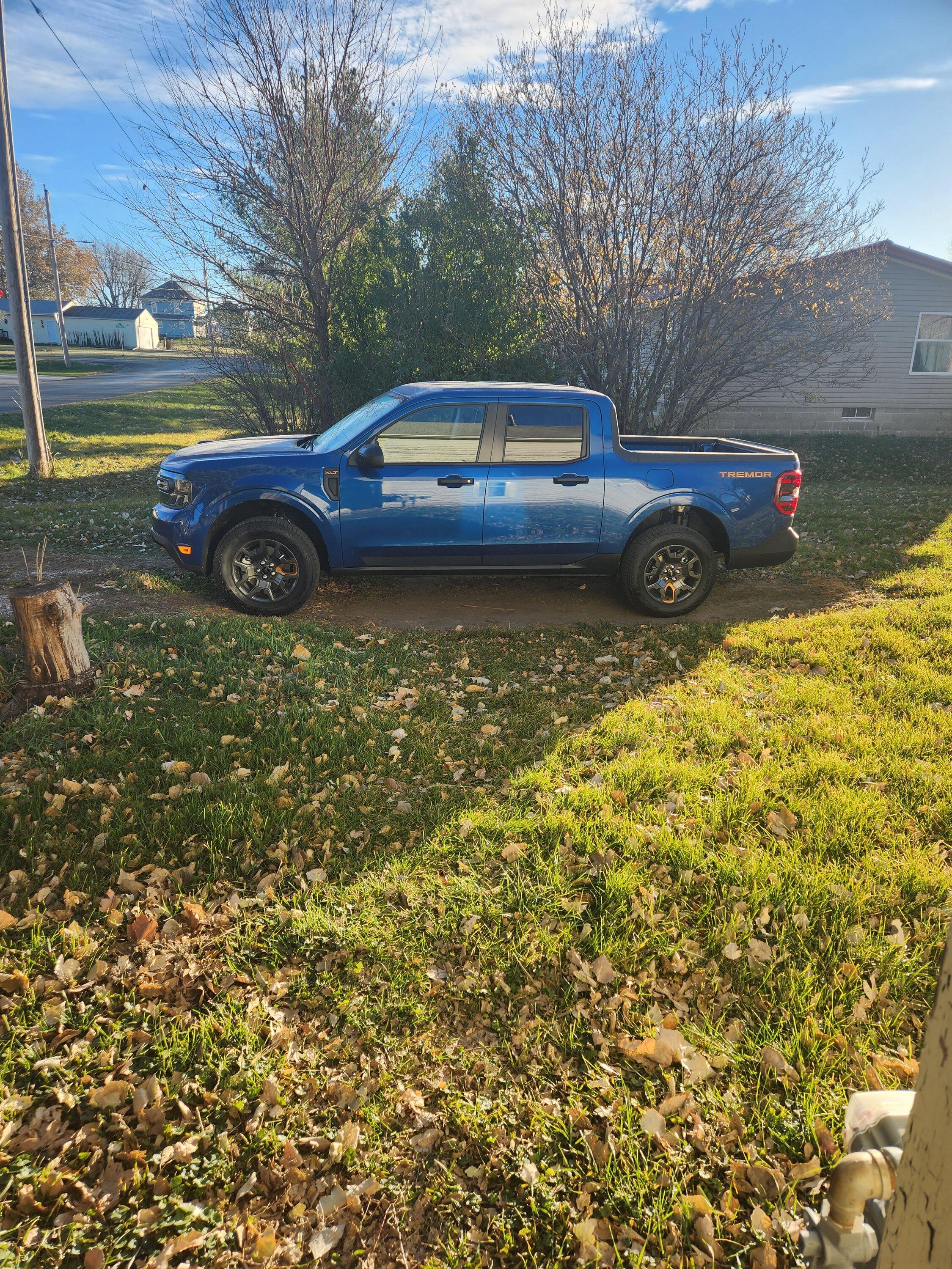 Ford Maverick Got my 2024 xlt tremor, atlas blue. 20231117_082202