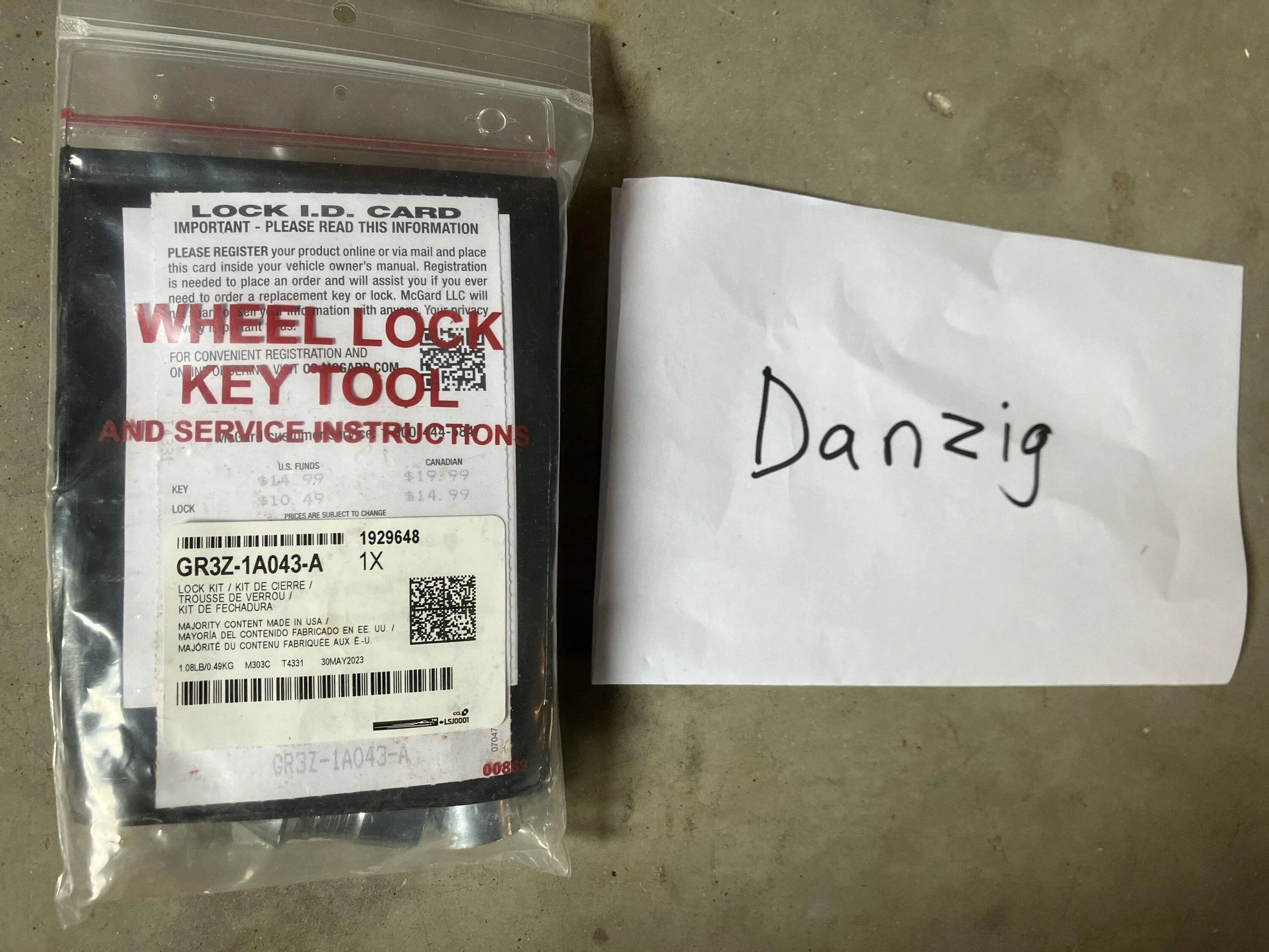 Ford Maverick Prevent theft! Wheel lock kit, tailgate lock kit IMG_4258