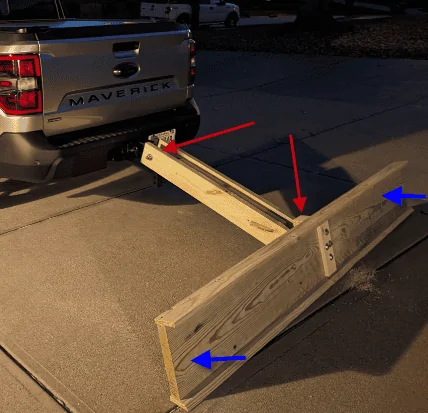 Ford Maverick DIY Hitch Snow Plow 1700243322942