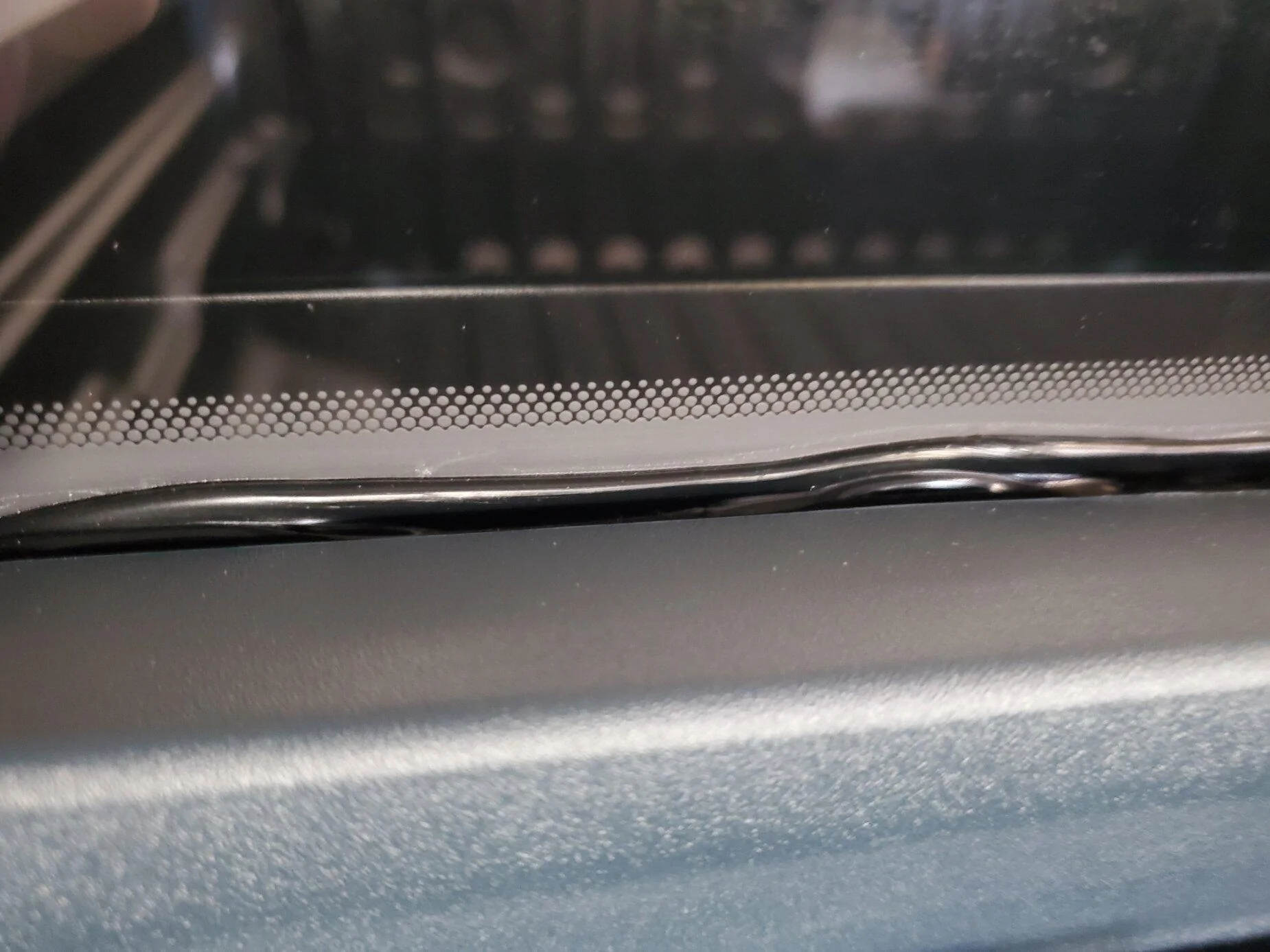 Ford Maverick Does anyone else have this issue? The weatherstripping in my back window appears to be lifted off. Rear seal
