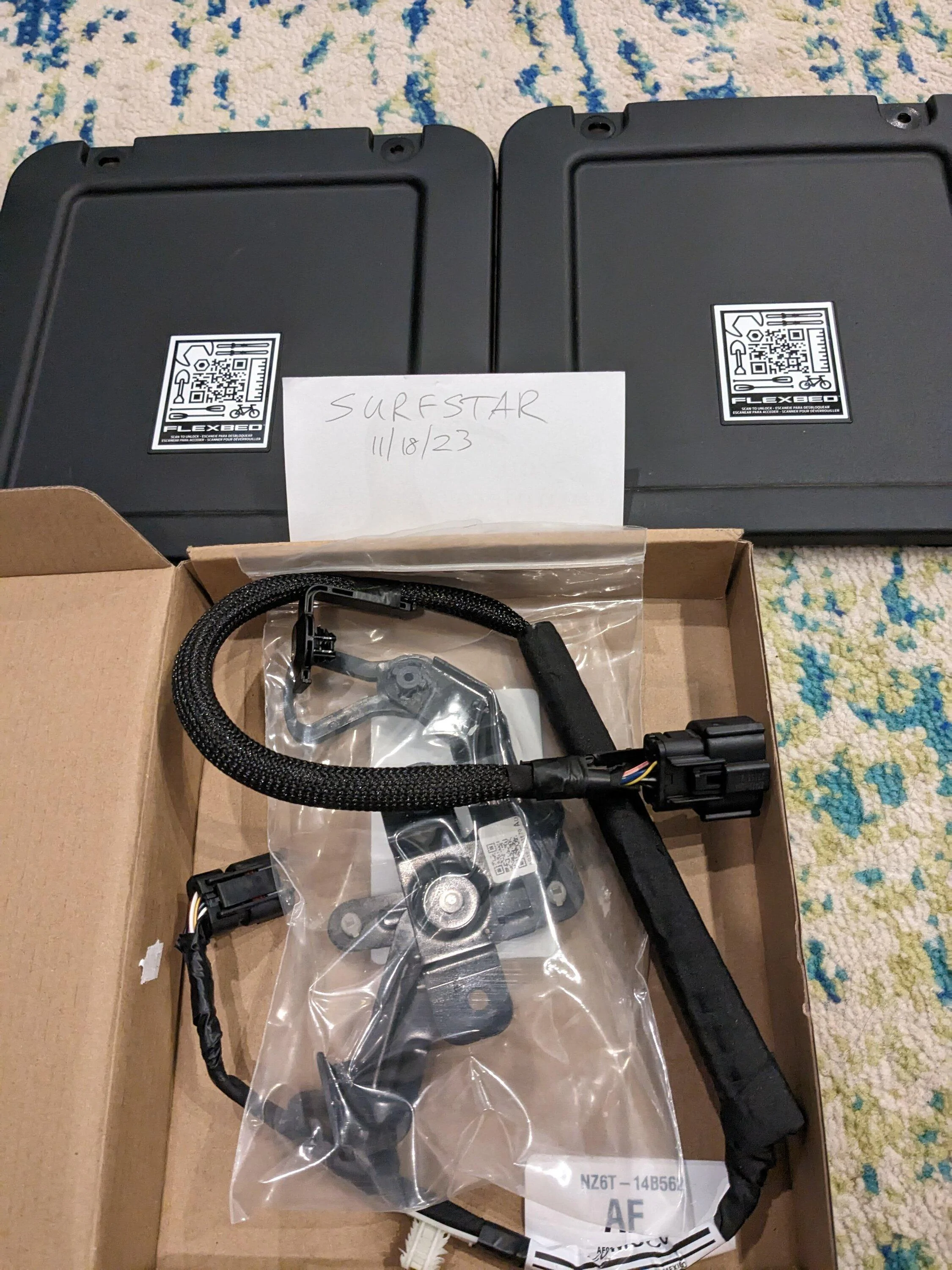 Ford Maverick XL non-power tailgate kit PXL_20231119_012425265