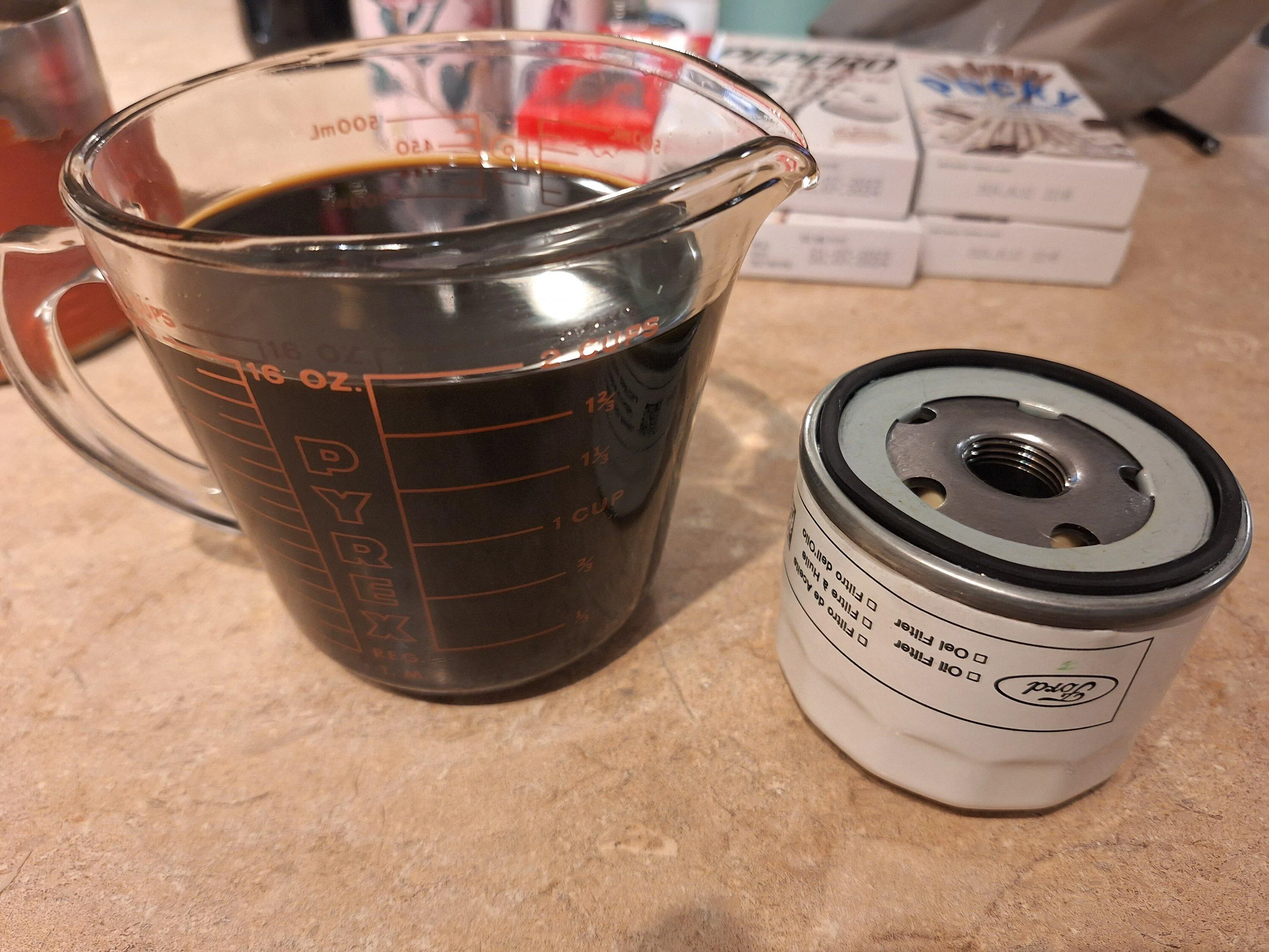 Ford Maverick 2023 Hybrid Oil Change Pudding Surprise! 20231119_161954