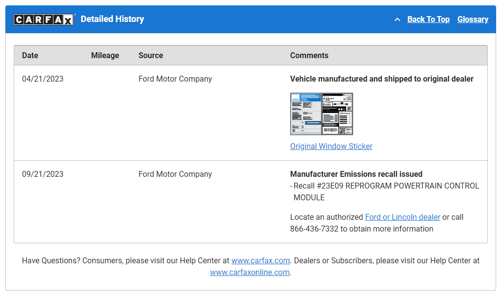 Ford Maverick Vin number scrapped? Screenshot 2023-11-20 104434