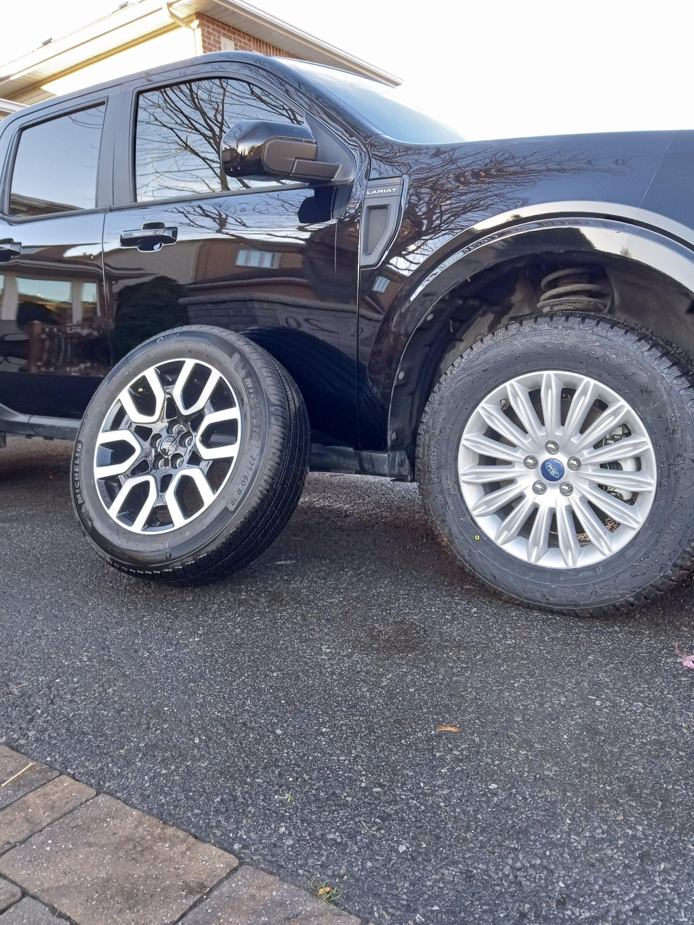 Ford Maverick Winter wheels for 2023 Maverick 2023 Maverick winter and summer tire comparison