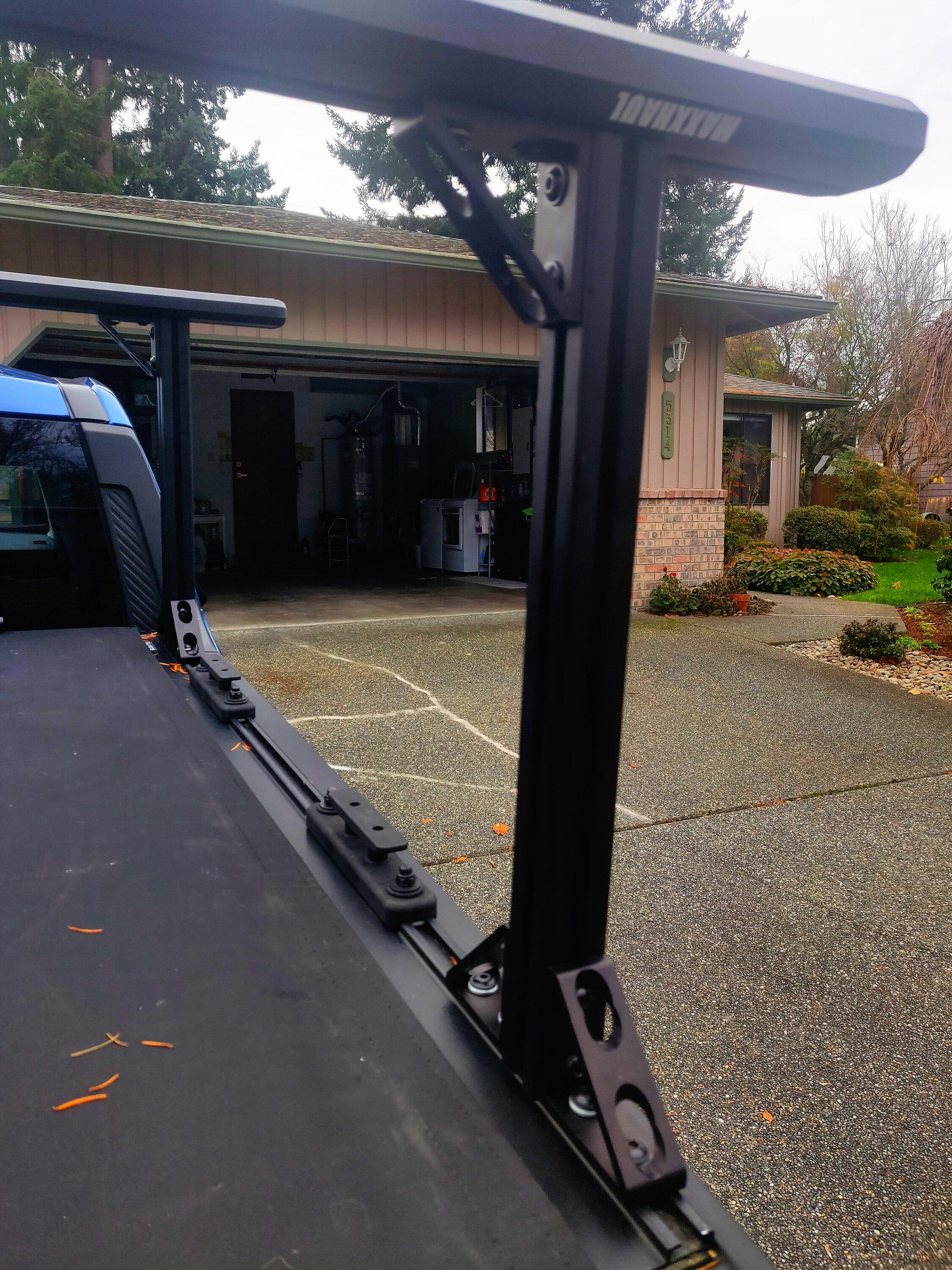 Cheap DIY bed rack that works with tonneau cover | MaverickTruckClub ...