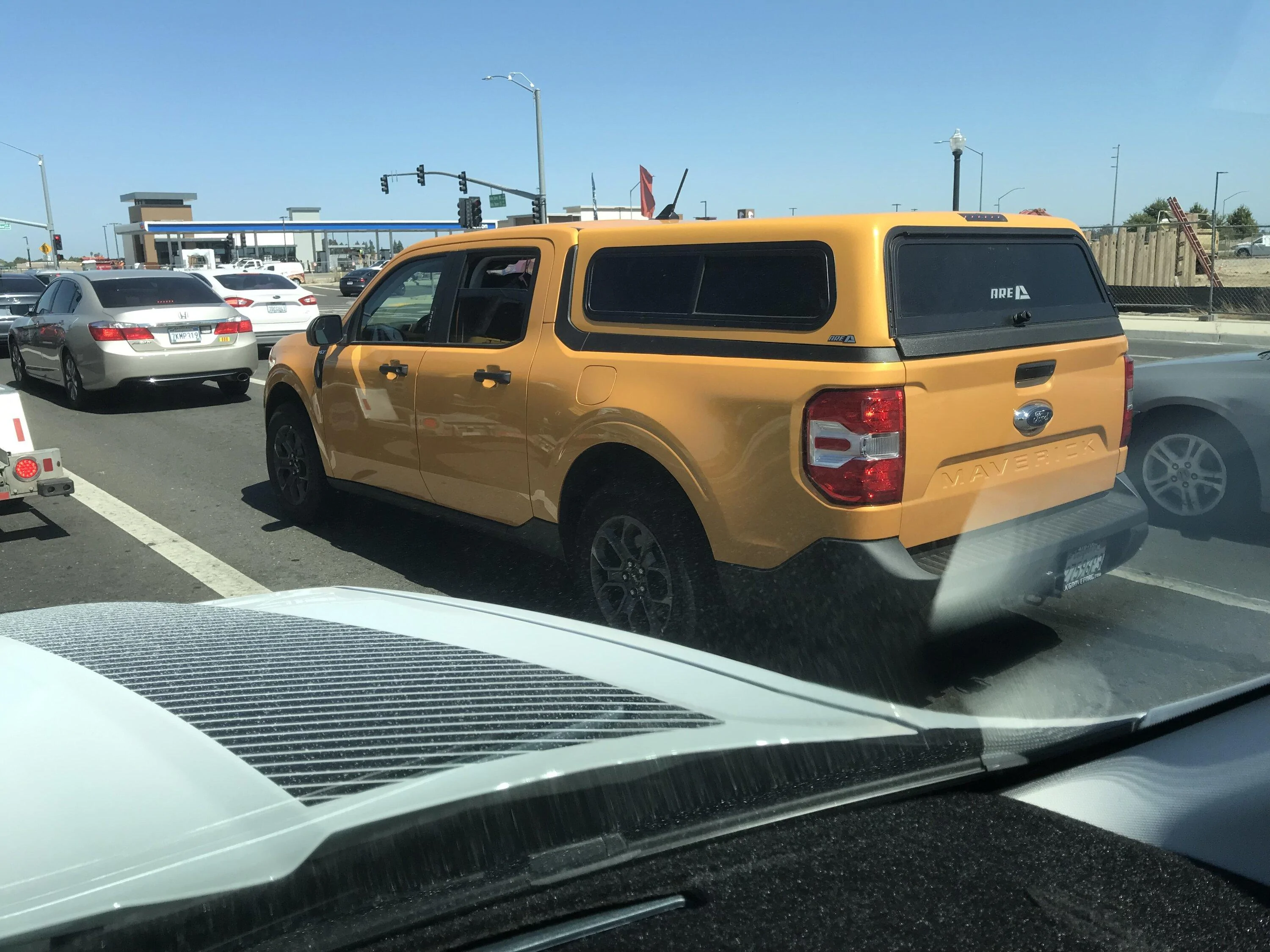 Ford Maverick Saw CYBER TRUCK on the road 2B4DC374-22AC-4C4D-AA77-8F8F2A1A6894