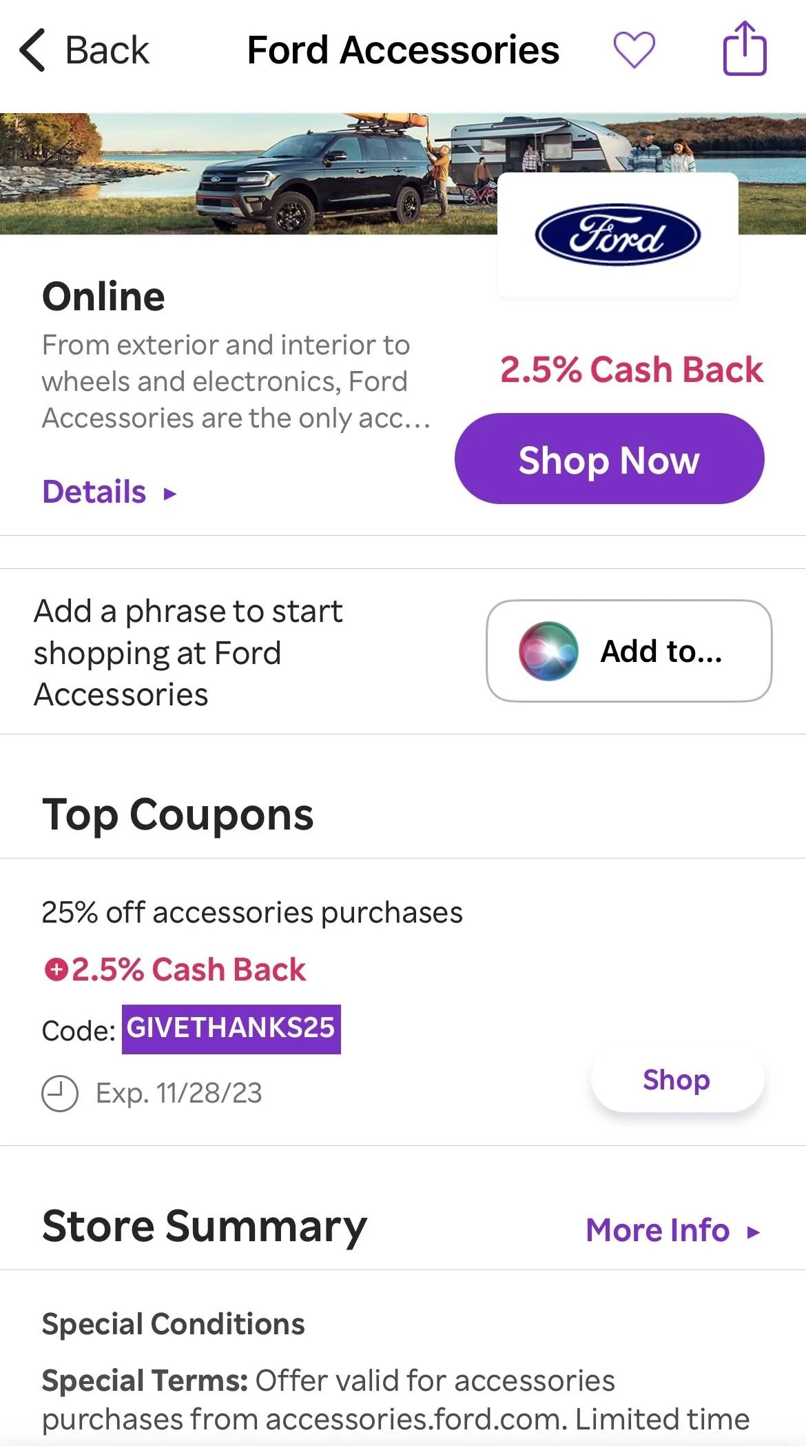 Ford Maverick $500 Off My Ford Accessory Order + 18,000 FordPass Reward Points! Cash Back Ford Accessories