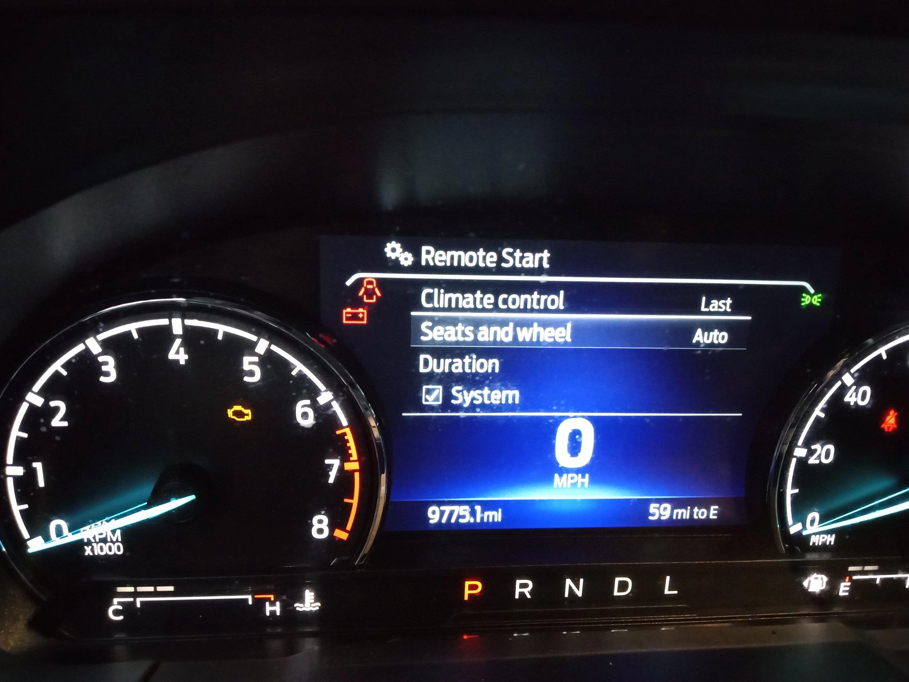 Ford Maverick The heated seat doesn't work with remote start remote start