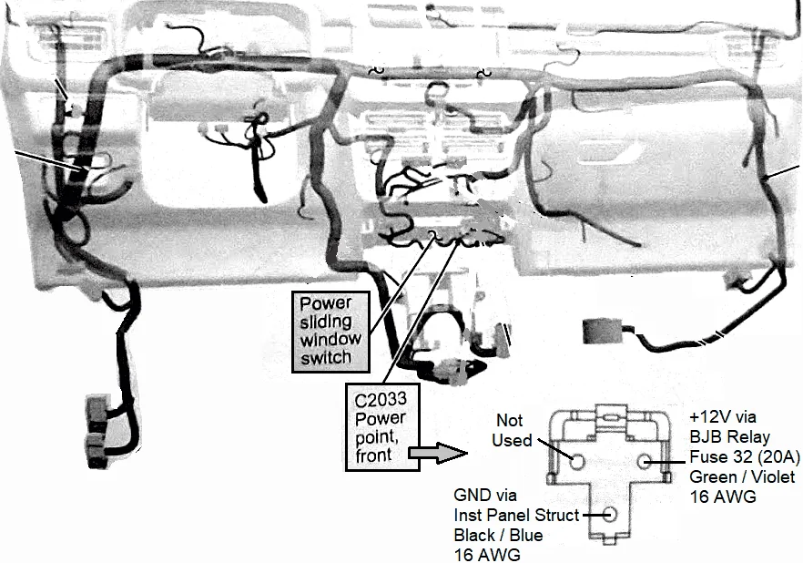 Ford Maverick 12V wiring in bed? Where does it go? MavPowerPoint