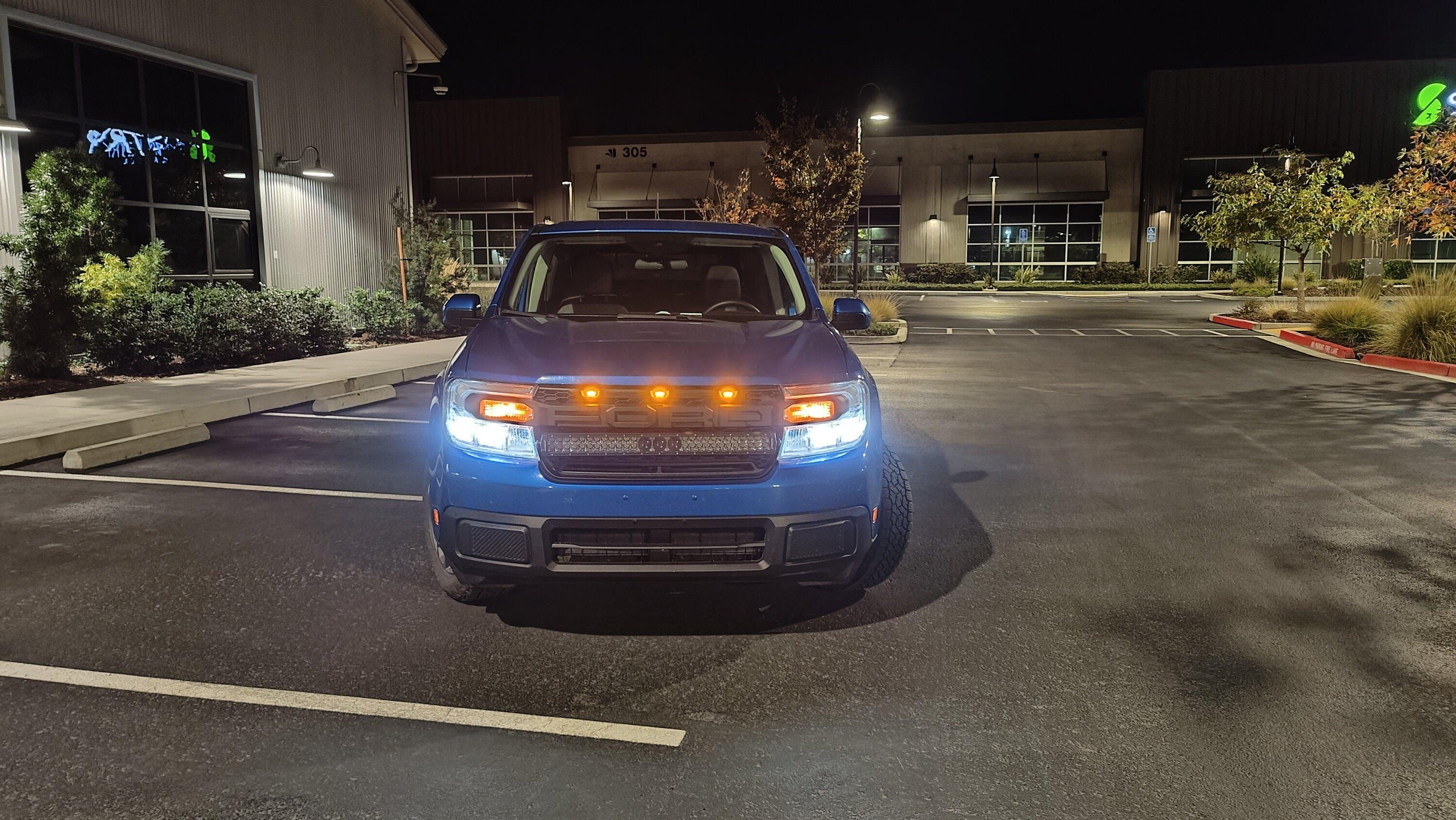 Ford Maverick Full Size Light Bar in Grille IMG20231122020040
