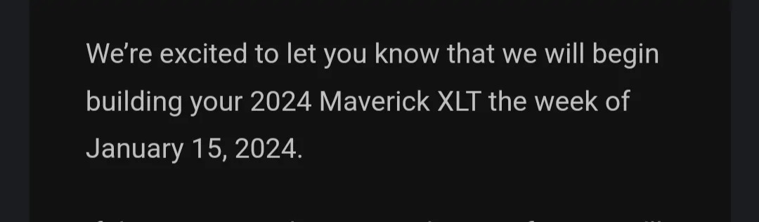 Ford Maverick I have a build date Screenshot_20231130-120328