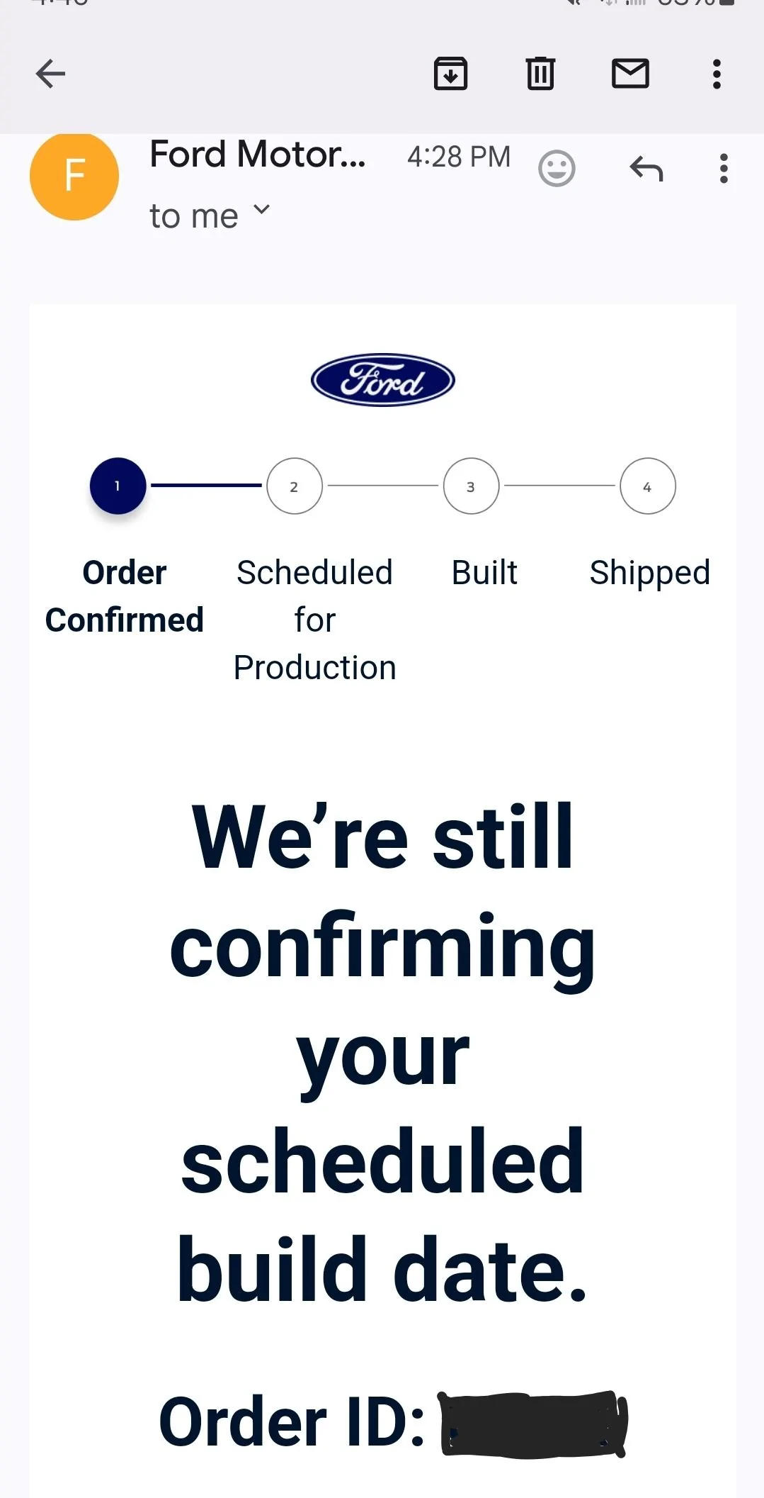 Ford Maverick 11/30/23 Scheduling Email Received Group [EMAILS NOW ARRIVING!] Screenshot_20231130_165042_Gallery