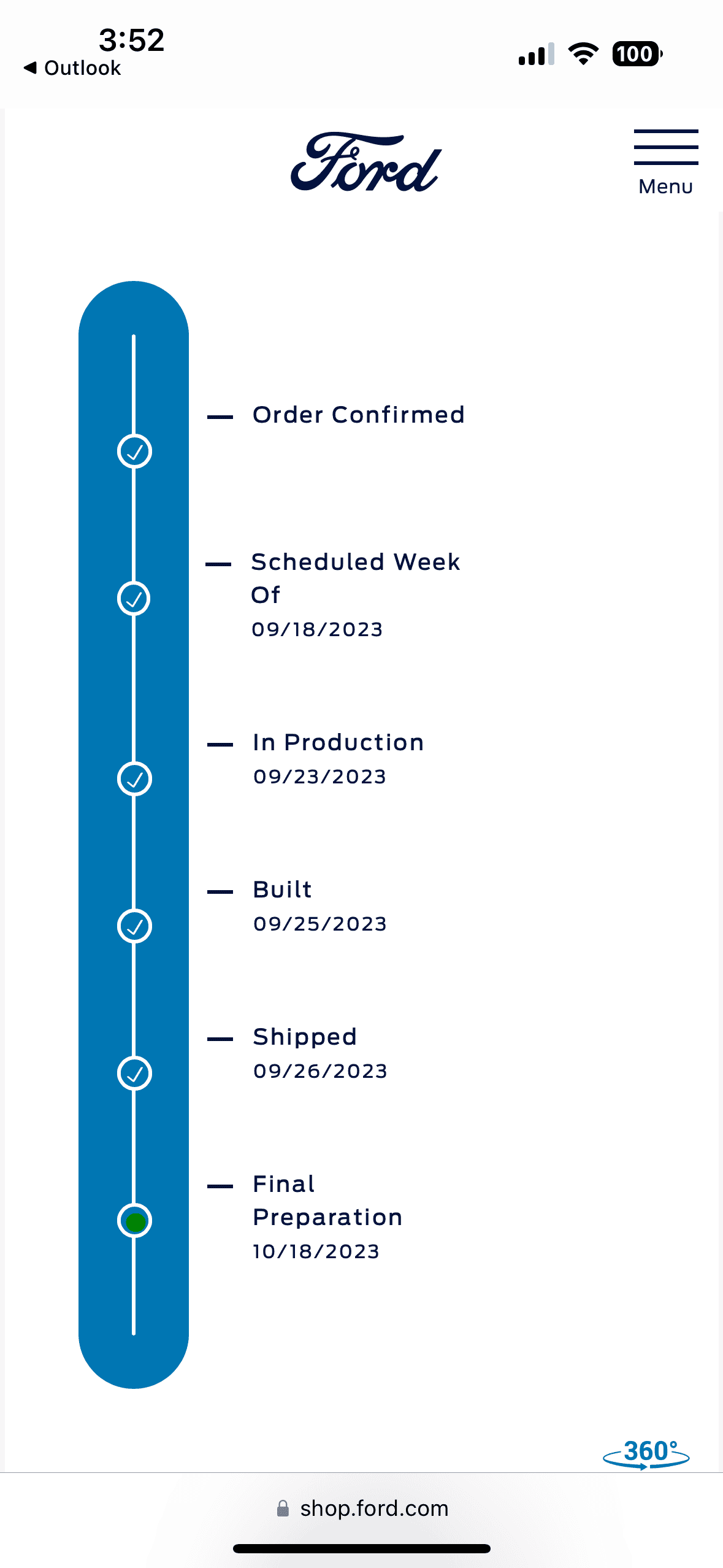 Ford Maverick Got my build date today IMG_8345