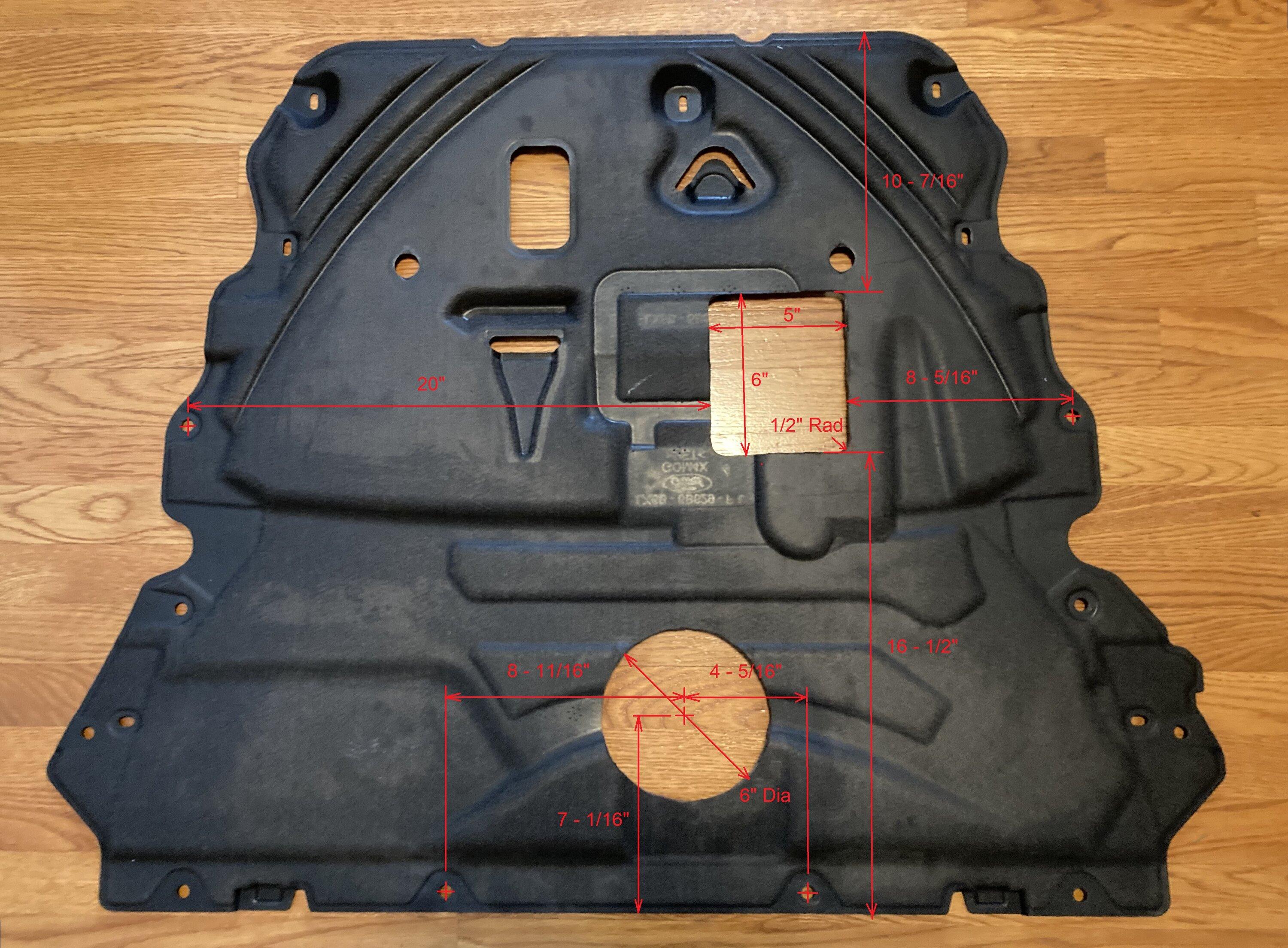 Ford Maverick Cut a hole under 2.0 engine shield for oil change accessibility? C36C7D9D-19C9-4633-840B-CEBD1BD347A5
